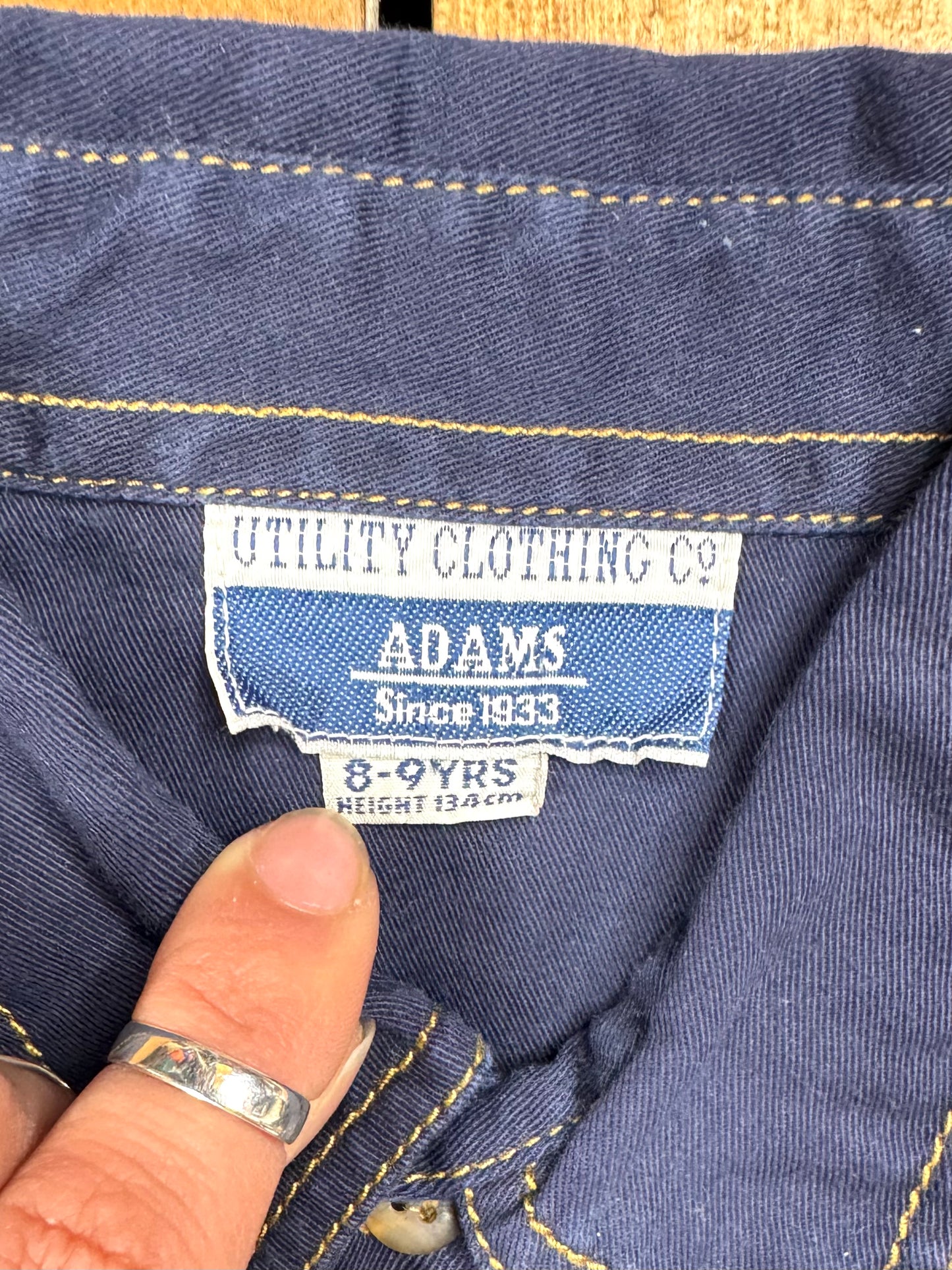 Vintage 90s Adams Denim Shirt | 8-9 Years