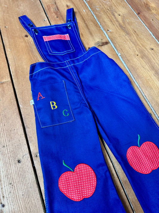 Vintage 70s Cuckoo ABC Dungarees | 1 Year