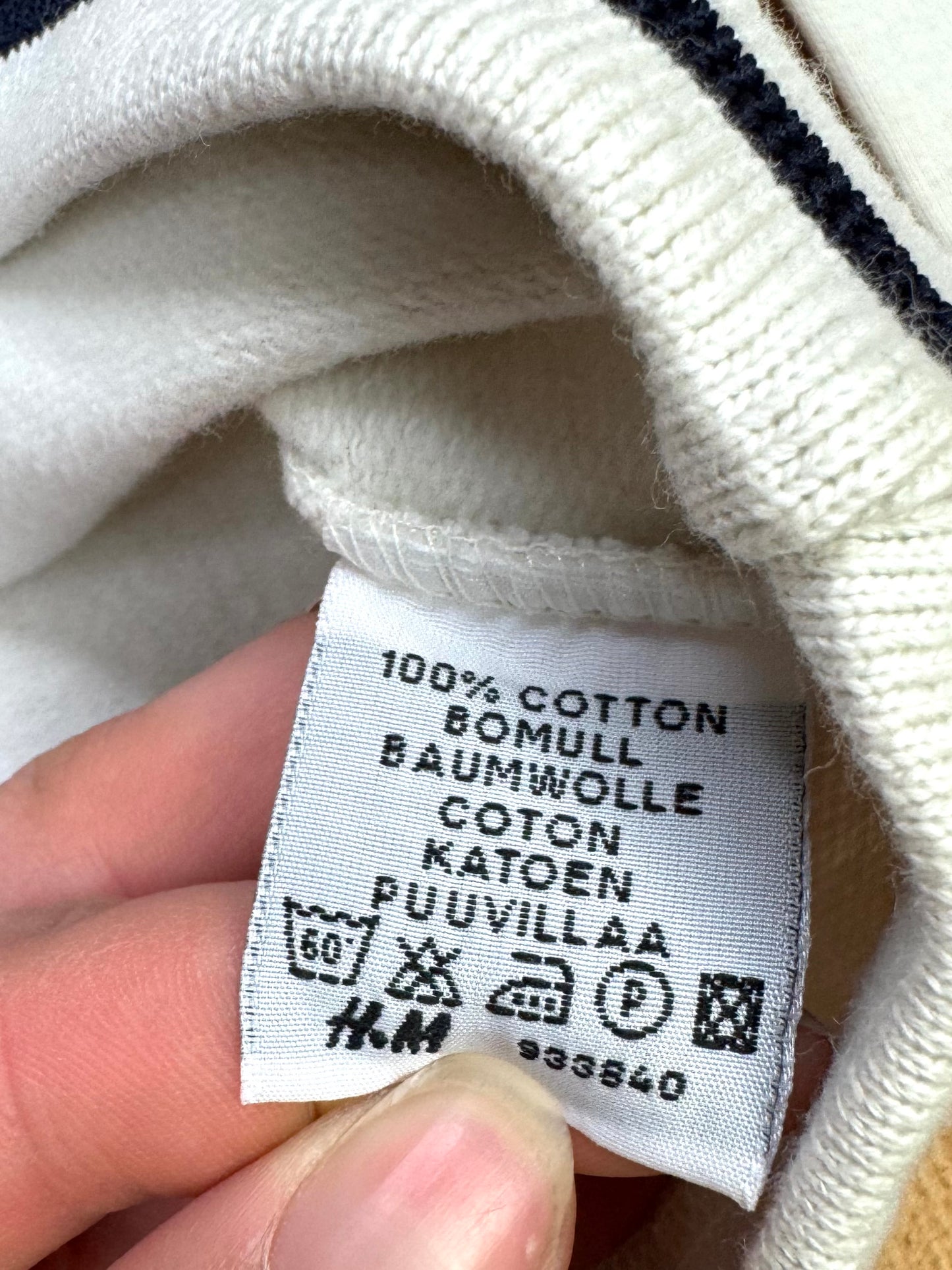 Vintage 90s H&M White Sweatshirt | 5-6 Years