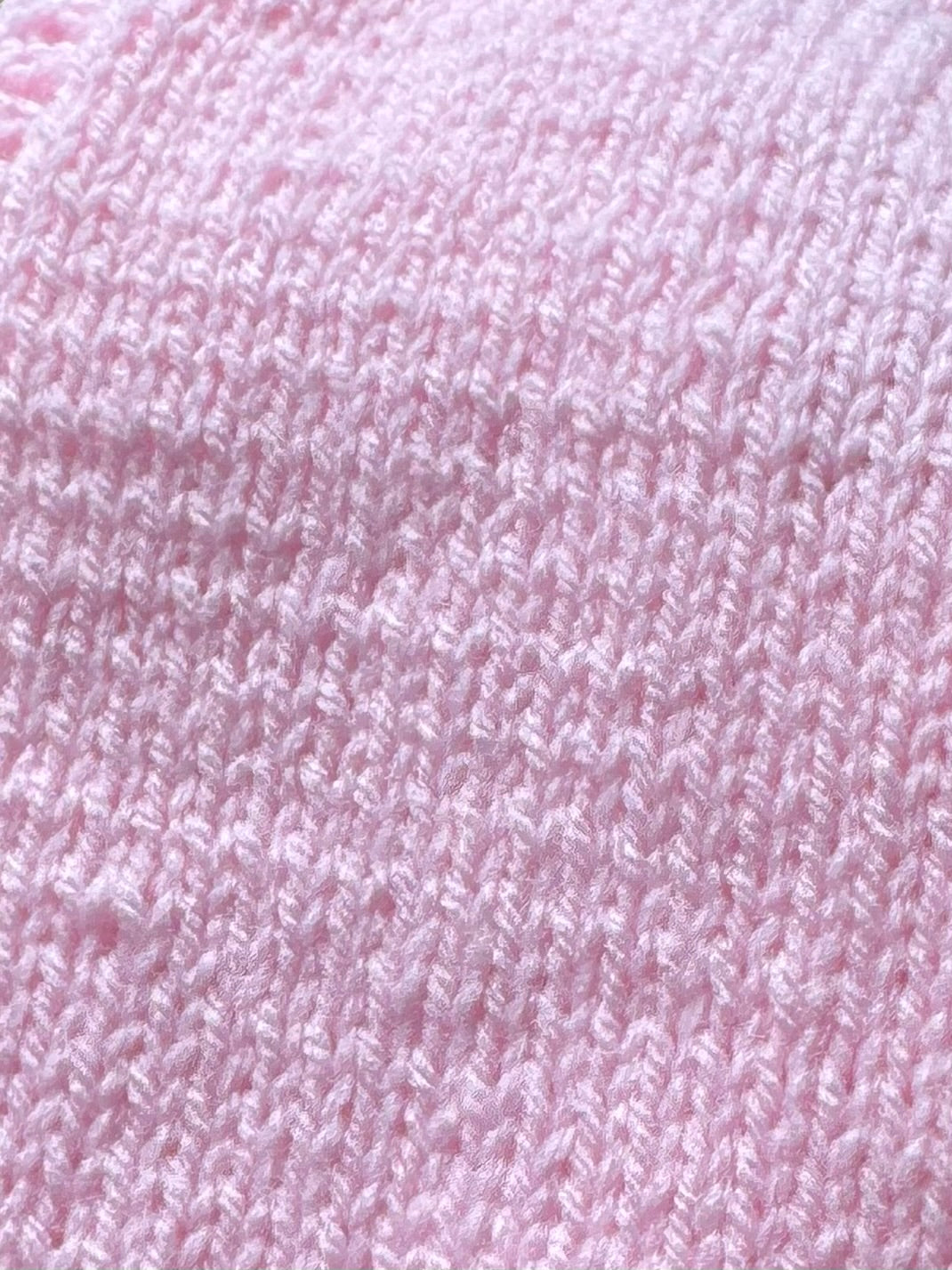 Handknitted Pink Heart Sweater Vest | 1 Year