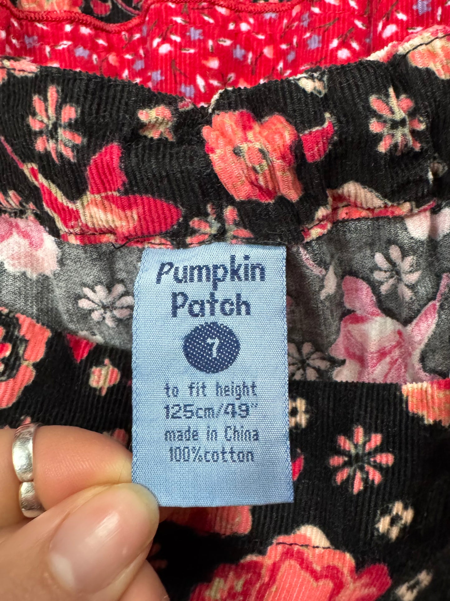 Vintage Pumpkin Patch Tiered Floral Circle Skirt | 7 Years