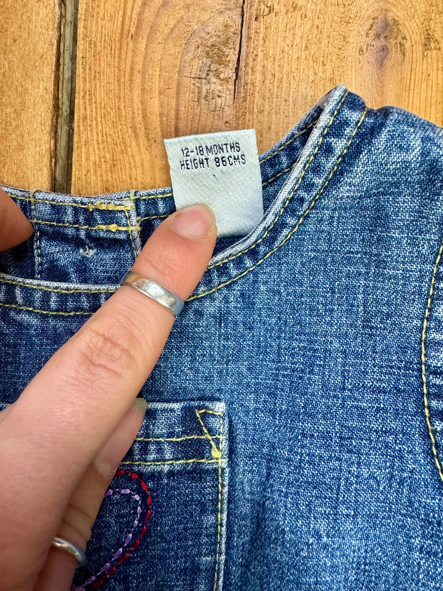 Vintage Next Denim Dress | 12-18 Months