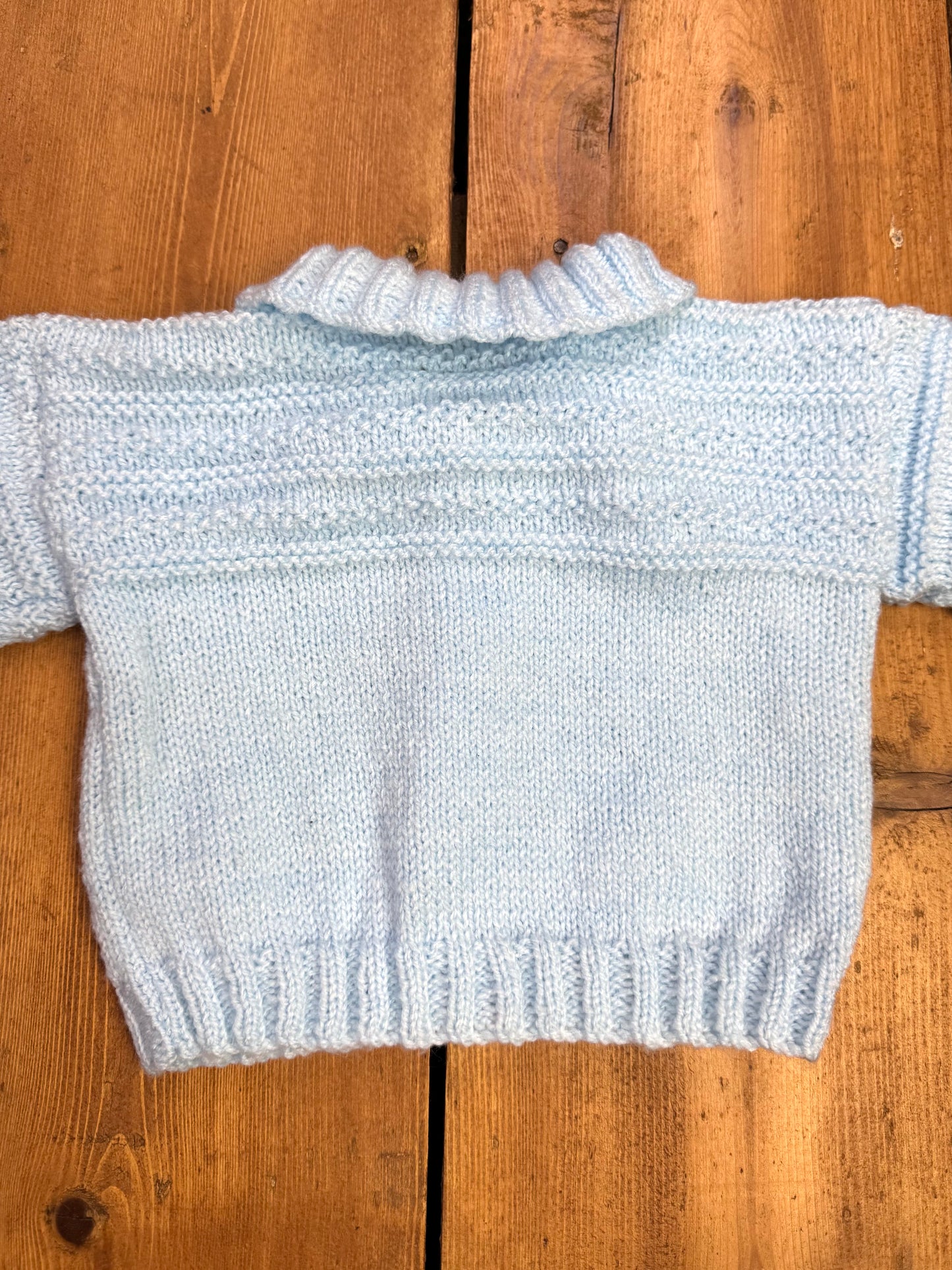 Vintage Handknit Baby Cardigan | 0-3 Months