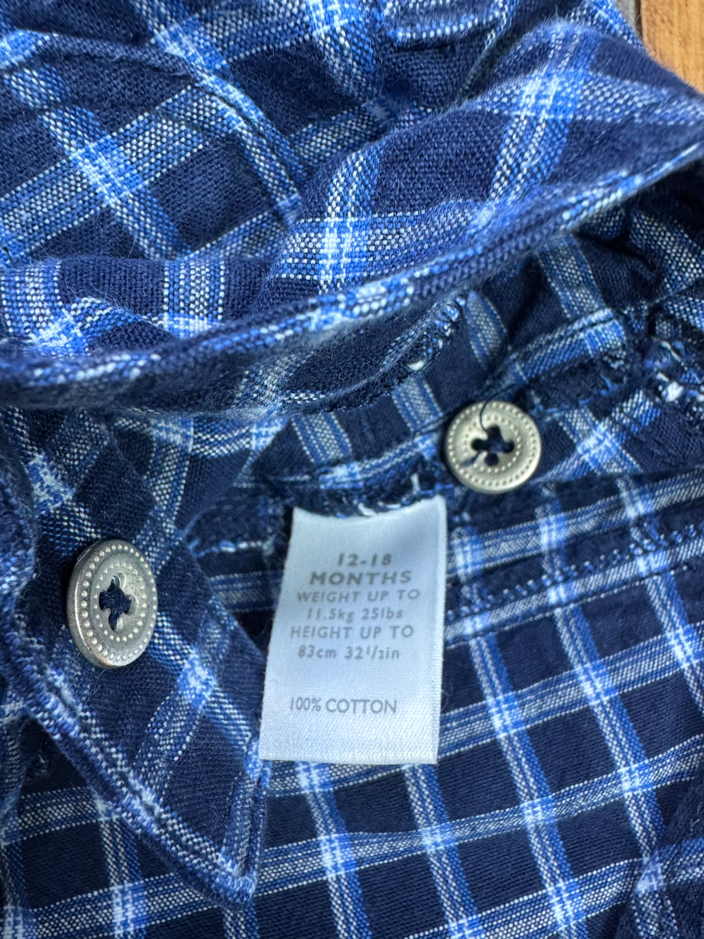 Vintage 00s Check Dungaree Shorts | 12-18 Months