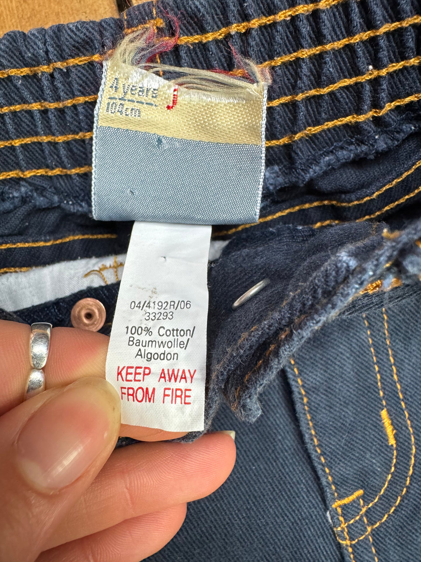 Vintage 90s AJ's Kids Denim Jeans | 4 Years