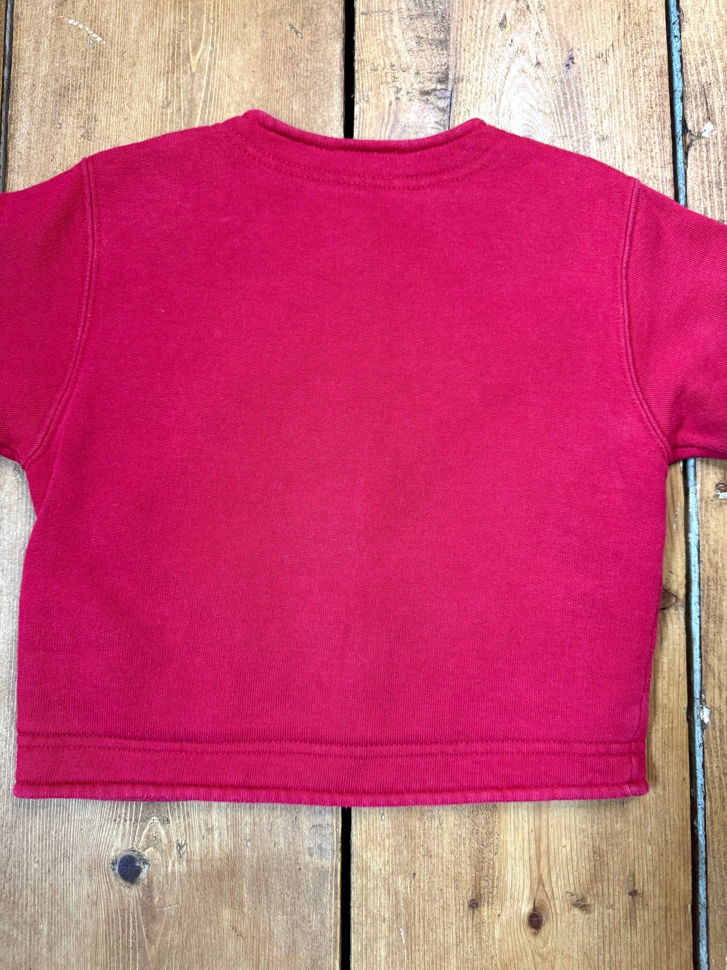 Vintage Italian Kids Red Cardigan | 1-2 Years