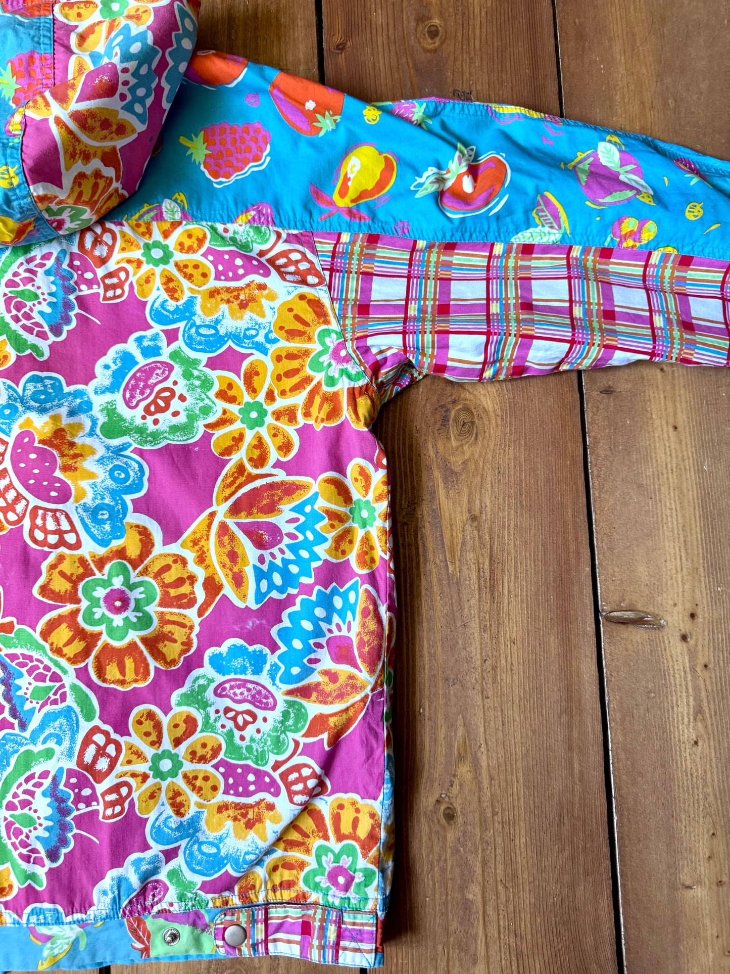 Vintage 90s Reversible Hooded Jacket | 10 Years
