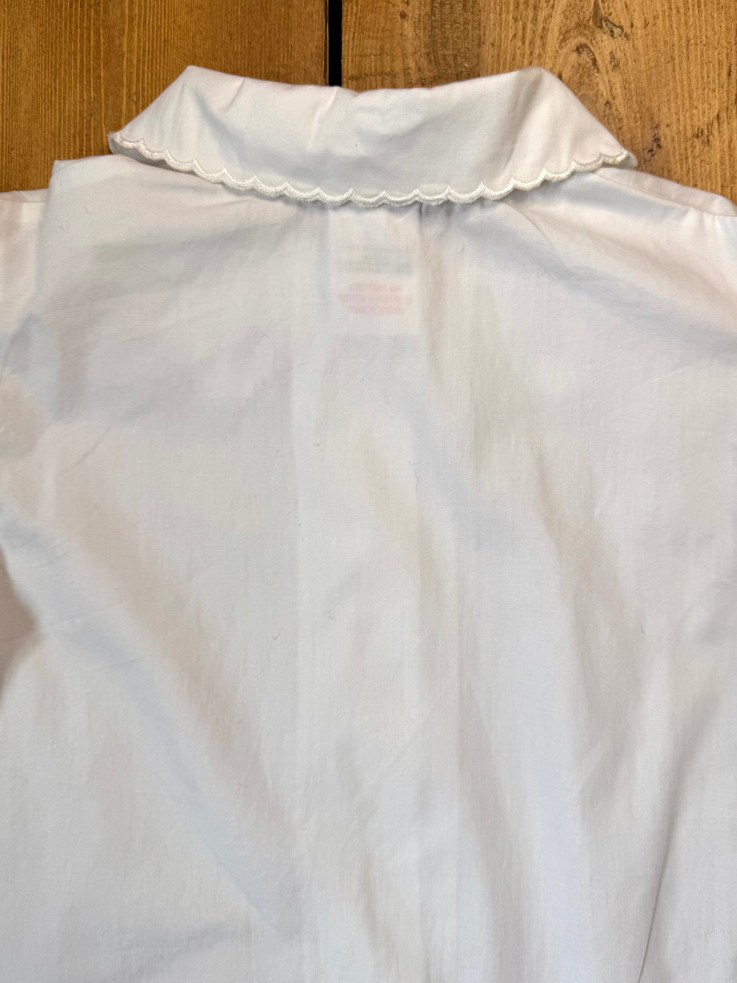 Vintage 90s Adams Embroidered Collar Blouse | 1-2 Year