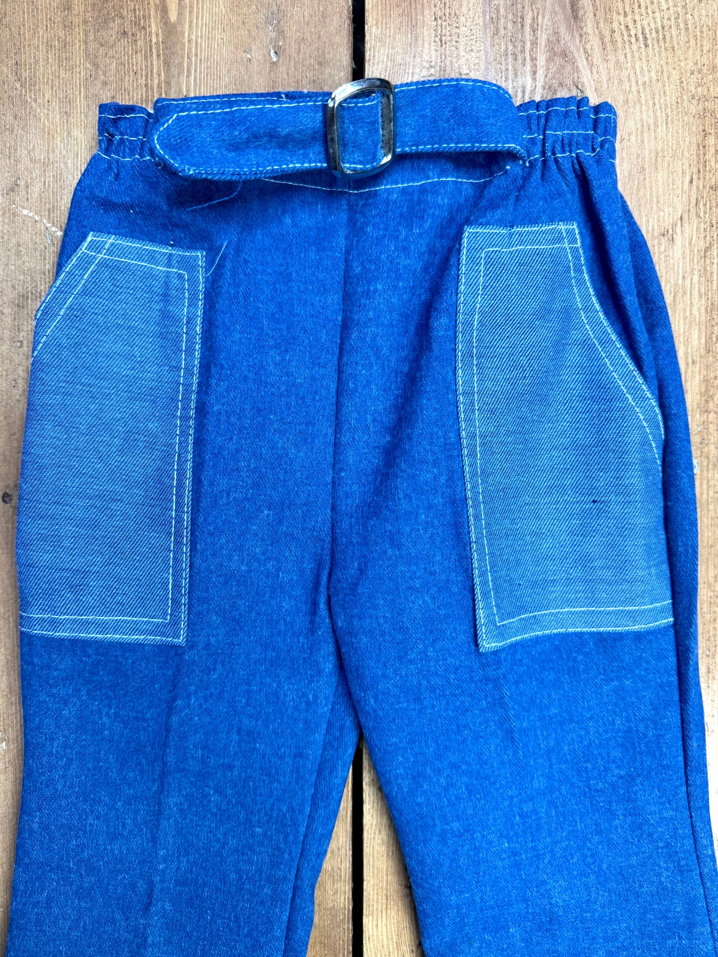 Vintage 70s Cuckoo Kids Denim 2 Piece Set | 2-3 Years