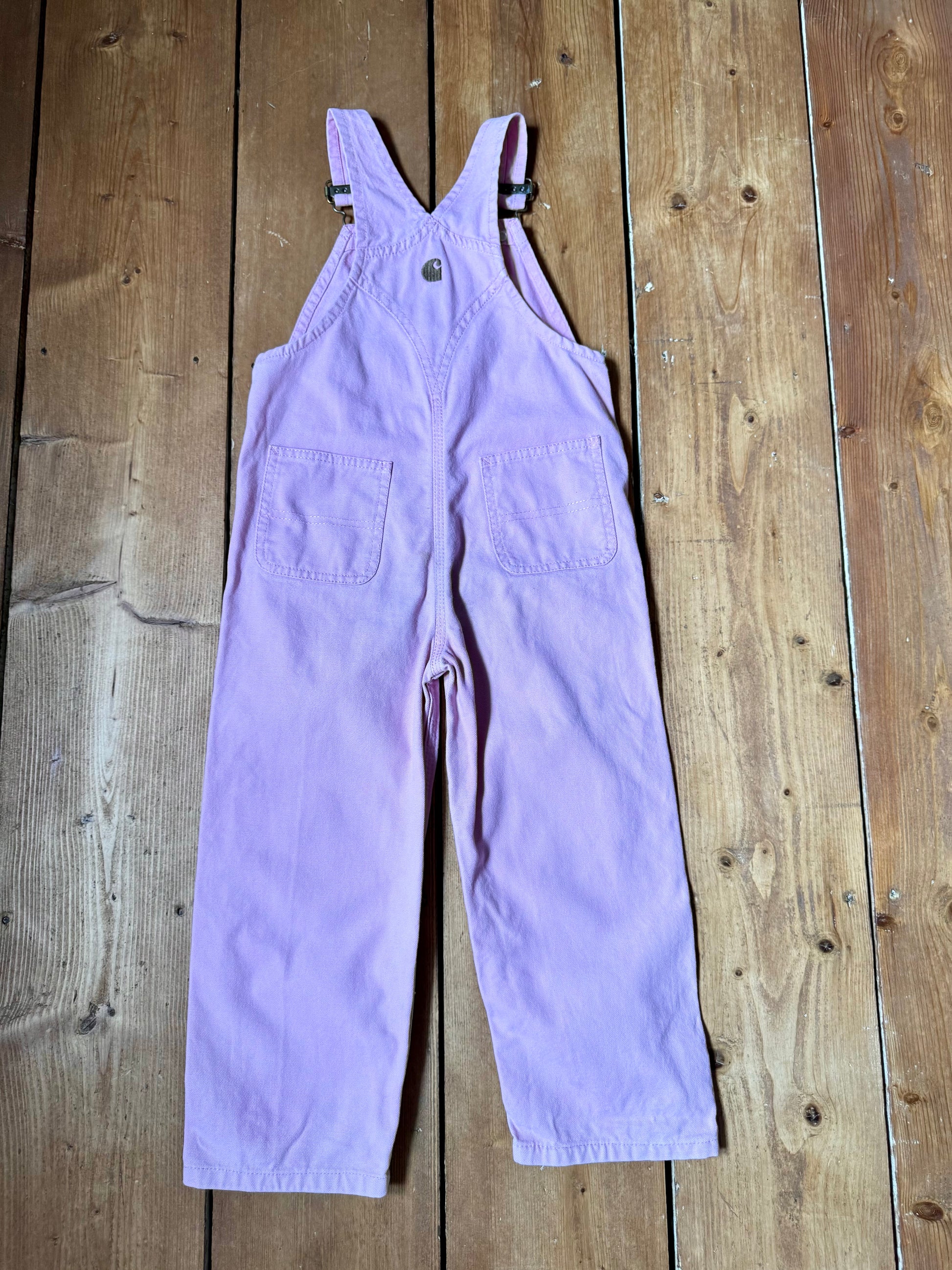Pink carhartt dungarees age 4 years. Handpicked for Bee Tiny kids vintage.