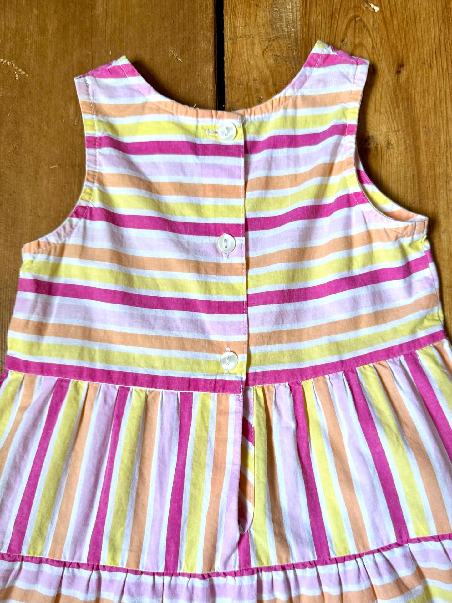 Vintage Ladybird Kids Striped Summer Dress | 1-2 Years