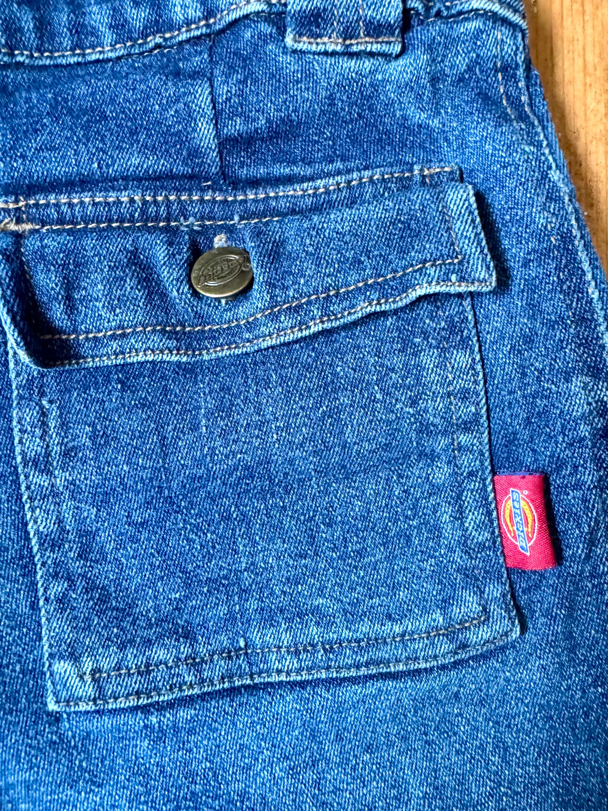Vintage Y2K Dickies denim shorts, Dickies denim jorts. Kids baggy shorts. Handpicked for Bee Tiny kids vintage.