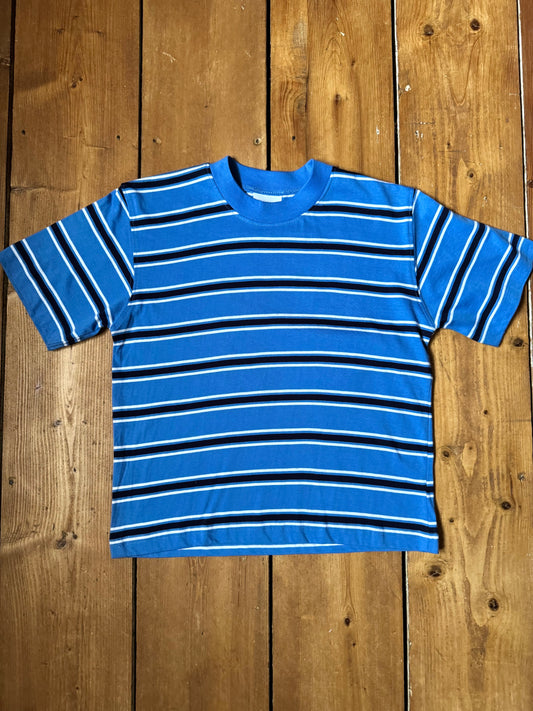 Vintage Striped Blue T-Shirt | 8-9 Years