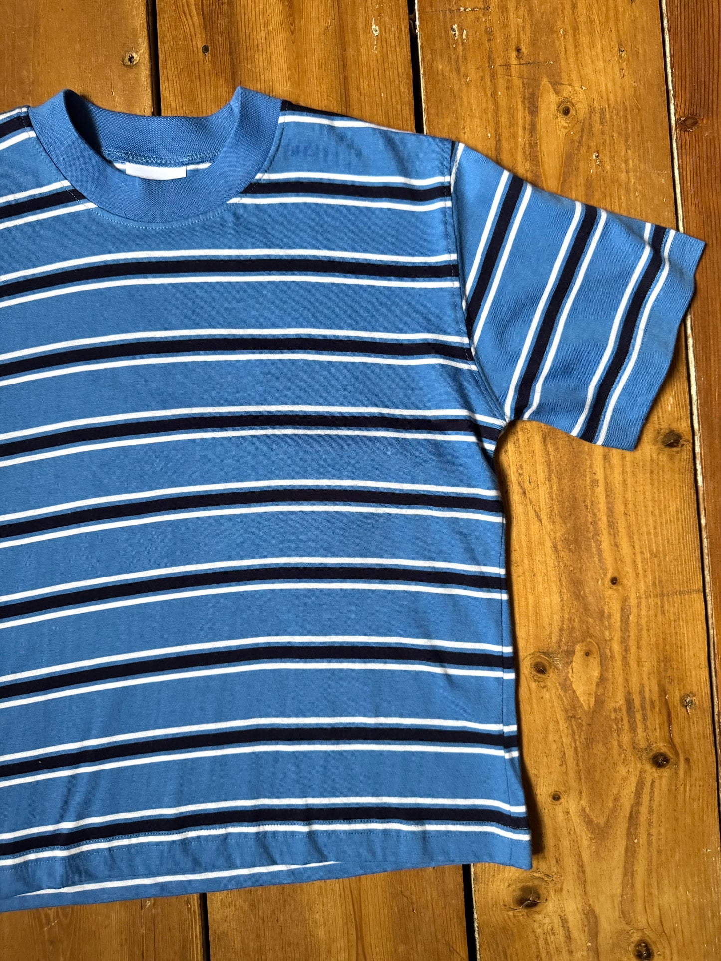 Vintage Striped Blue T-Shirt | 8-9 Years