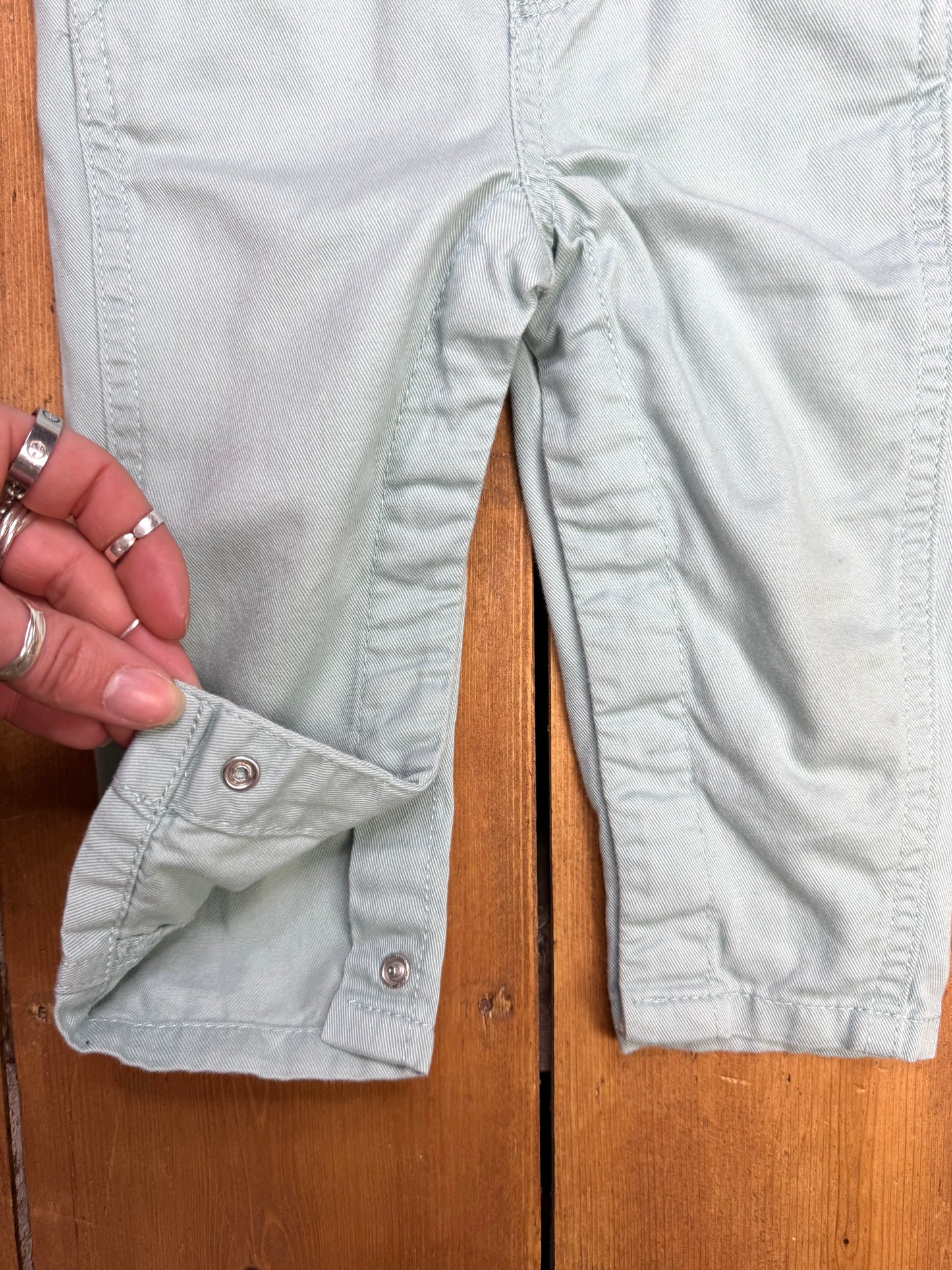 Oshkosh Green Dungarees | 12 Months
