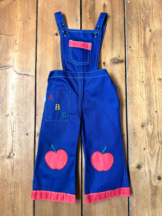 Vintage 70s Cuckoo ABC Dungarees | 1 Year