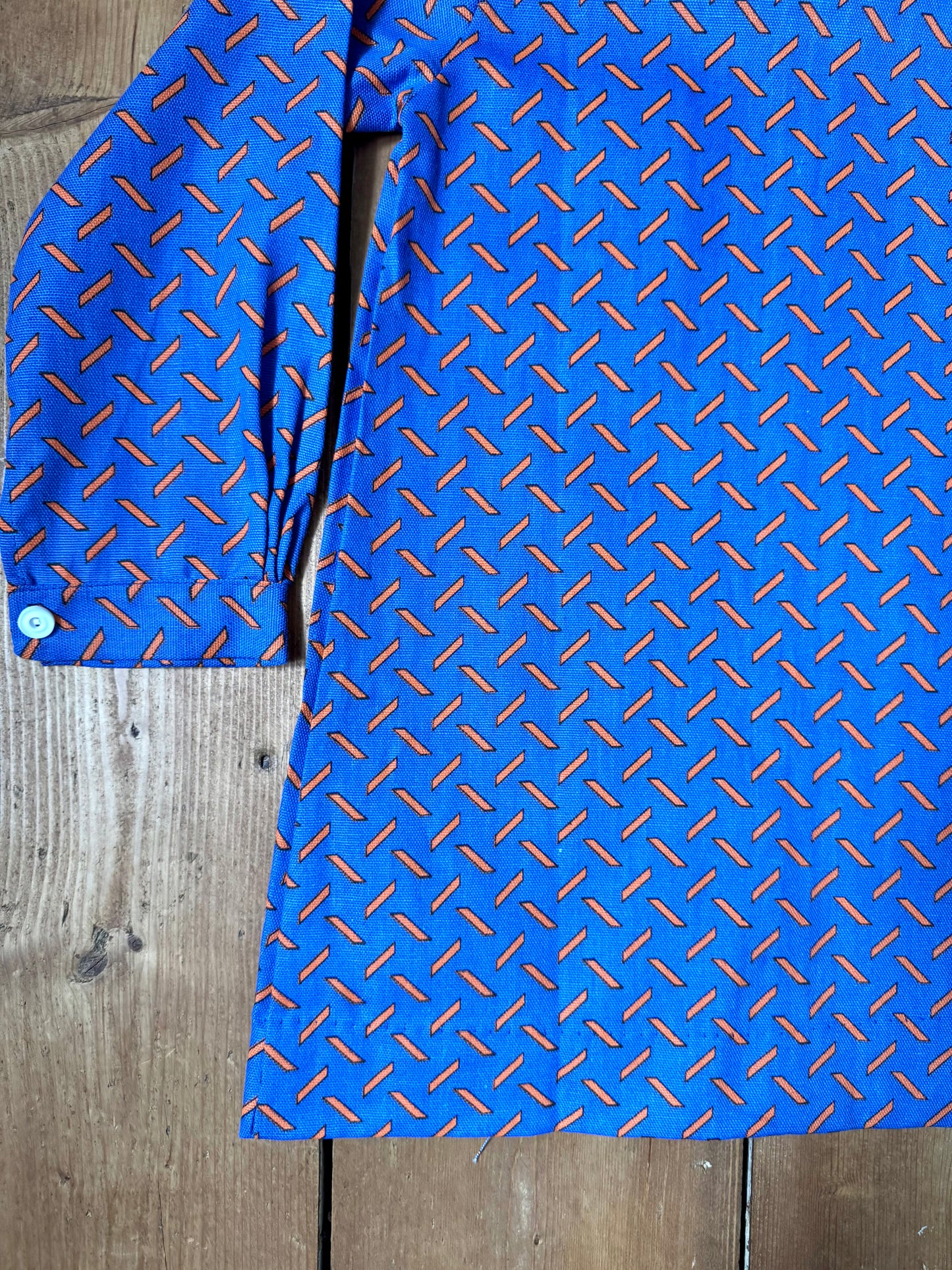 Vintage Cuckoo 70s Blue Dress | 4-5 Years