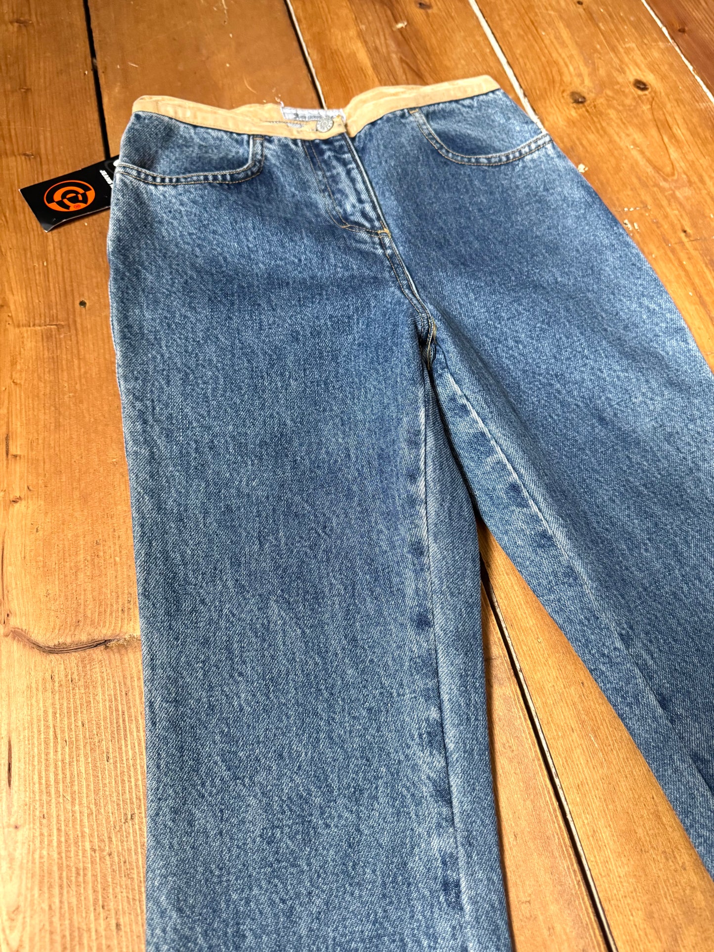 talian vintage Y2K girls denim jeans. Age 8 years. Handpicked for Bee Tiny kids vintage.