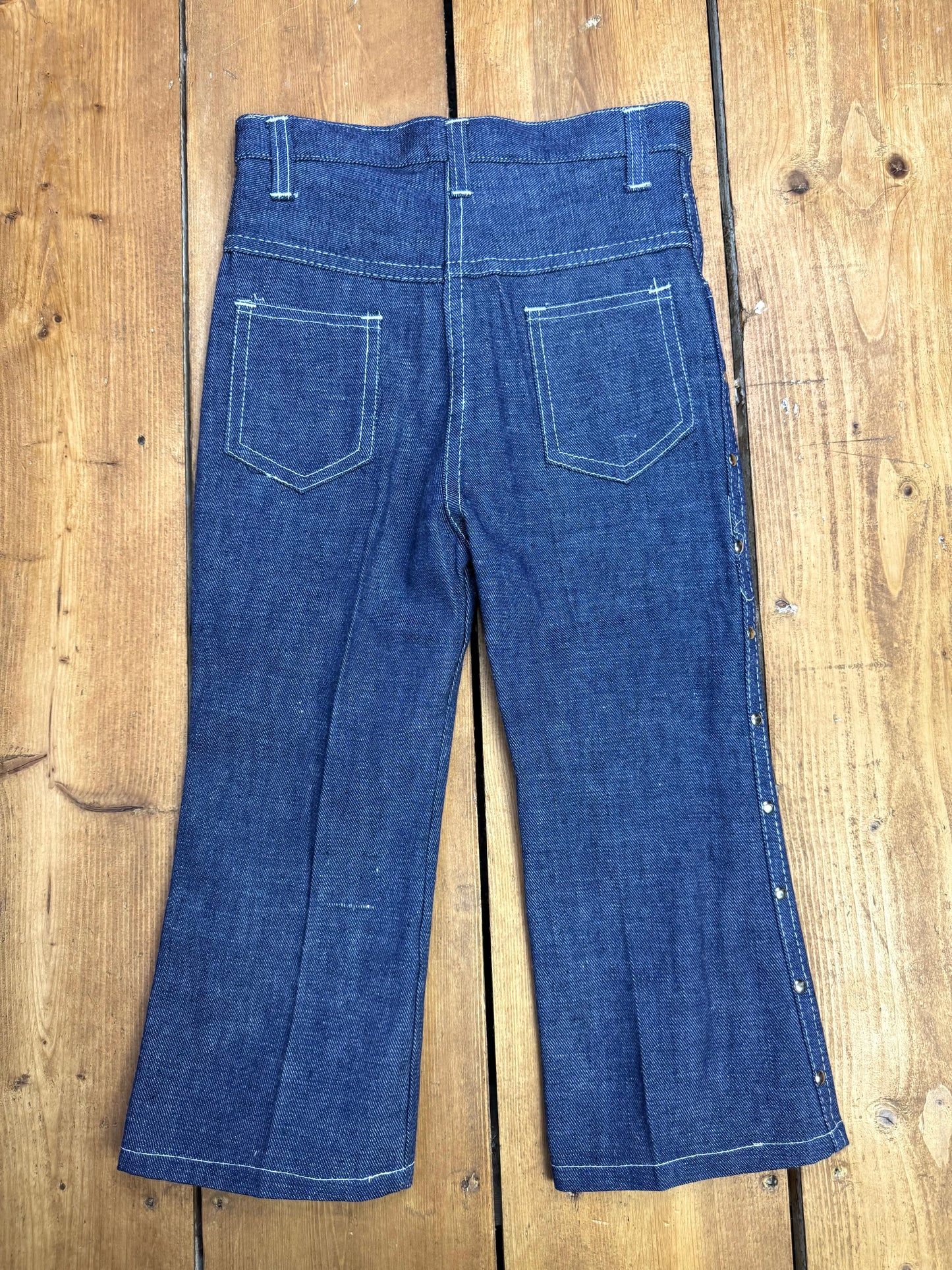 Vintage 70s Cuckoo Kids Denim 2 Piece Set | 6 Years