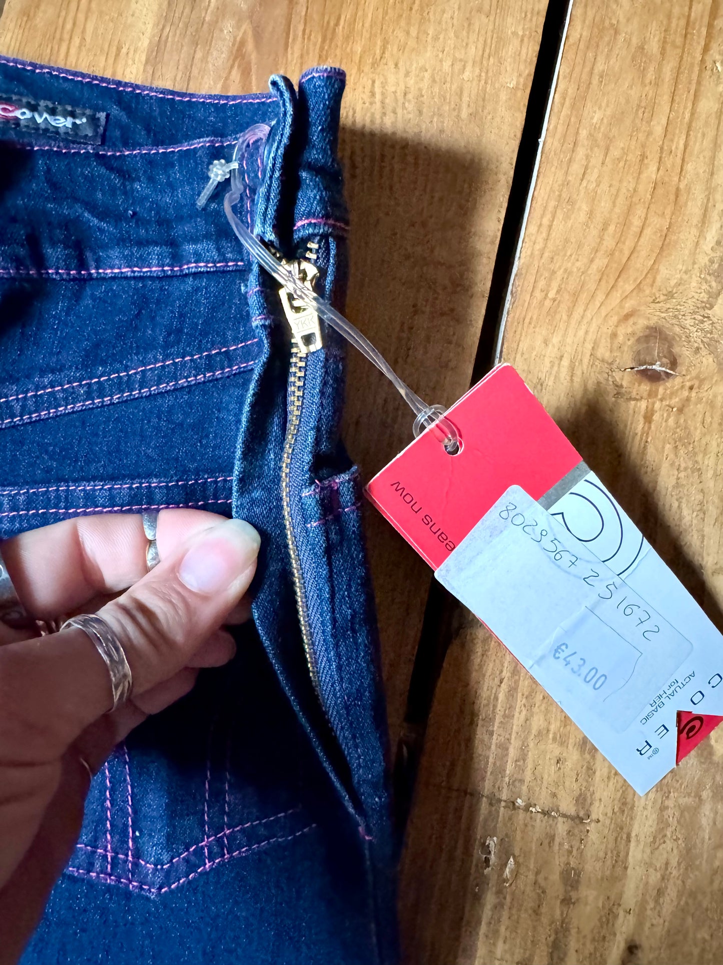 Italian vintage Y2k Deadstock girls jeans age 10. Handpicked for Bee Tiny kids vintage. 