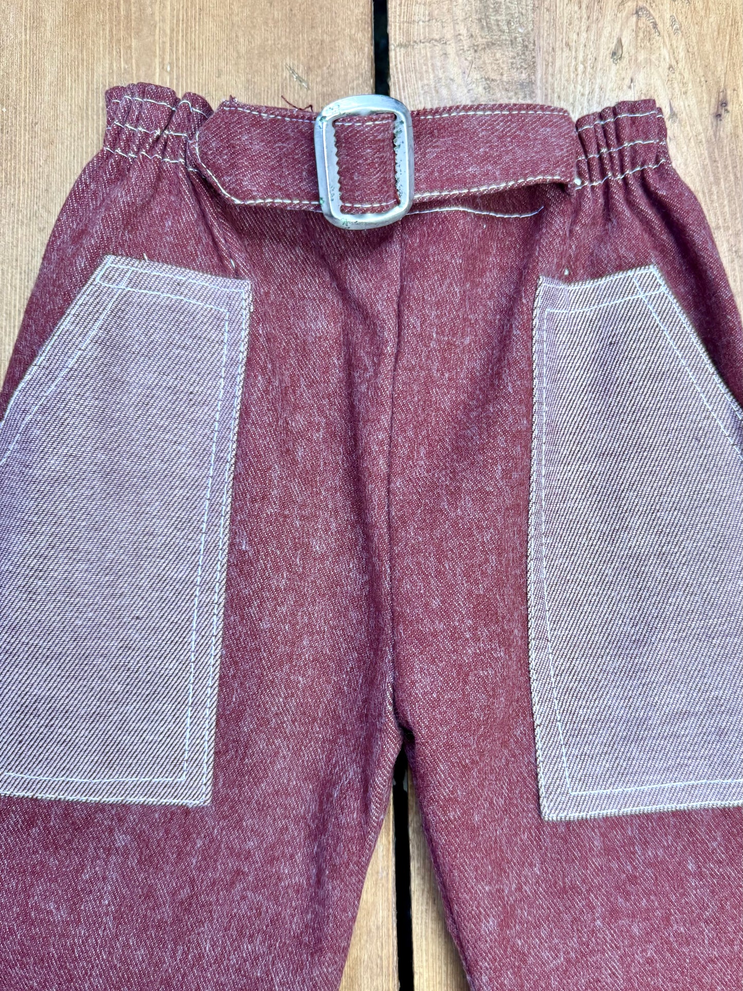 Vintage Cuckoo kids matching 2 piece jacket and trousers set. Vintage kids matching denim set. Age 2-3 years. Handpicked for Bee Tiny kids vintage.