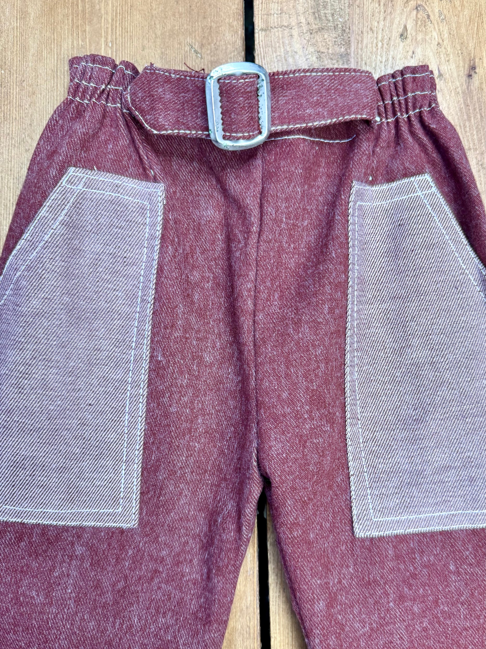Vintage Cuckoo kids matching 2 piece jacket and trousers set. Vintage kids matching denim set. Age 2-3 years. Handpicked for Bee Tiny kids vintage.