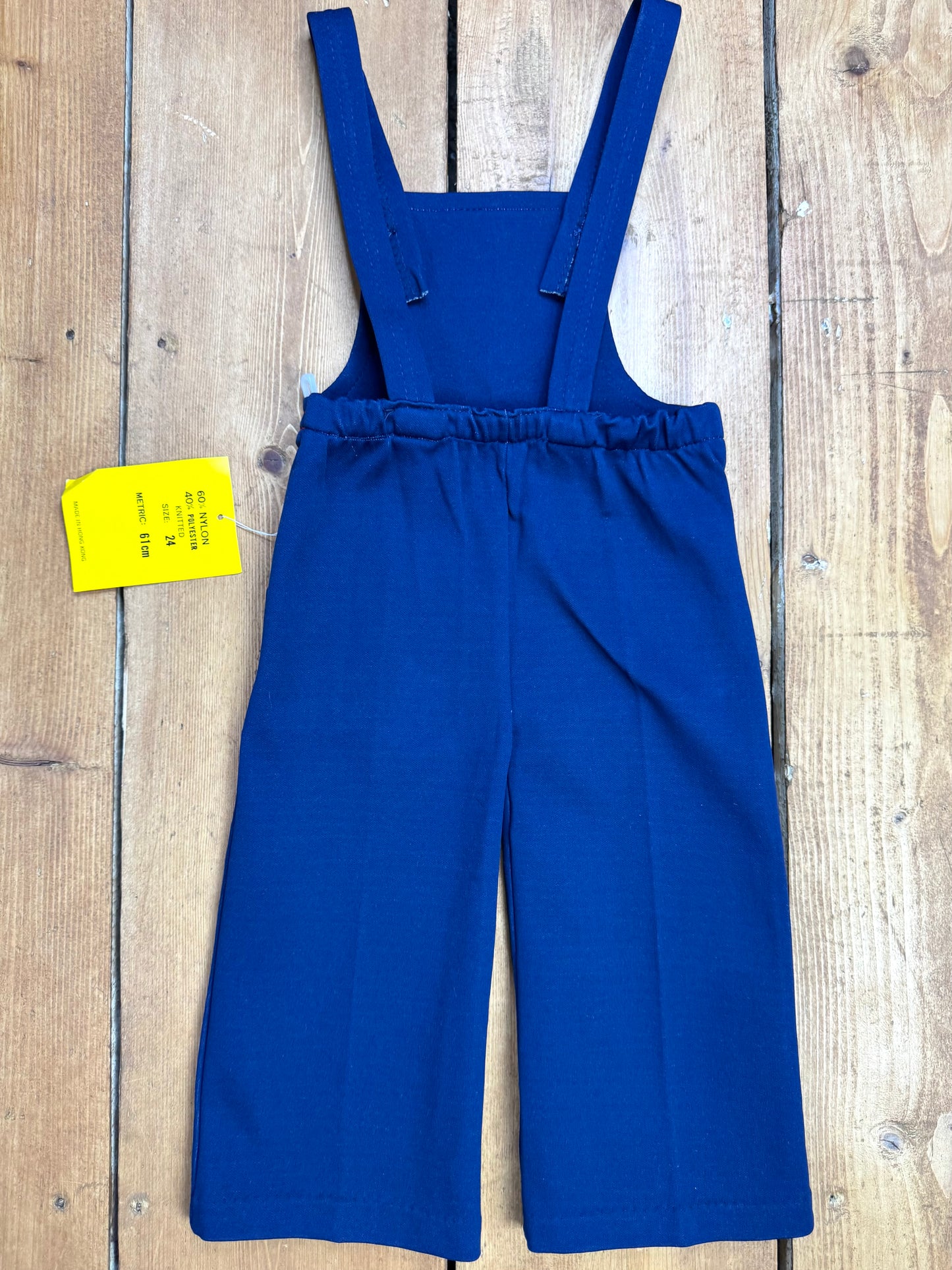 Vintage 70s Cuckoo Blue Horse Dungarees | 2 Years