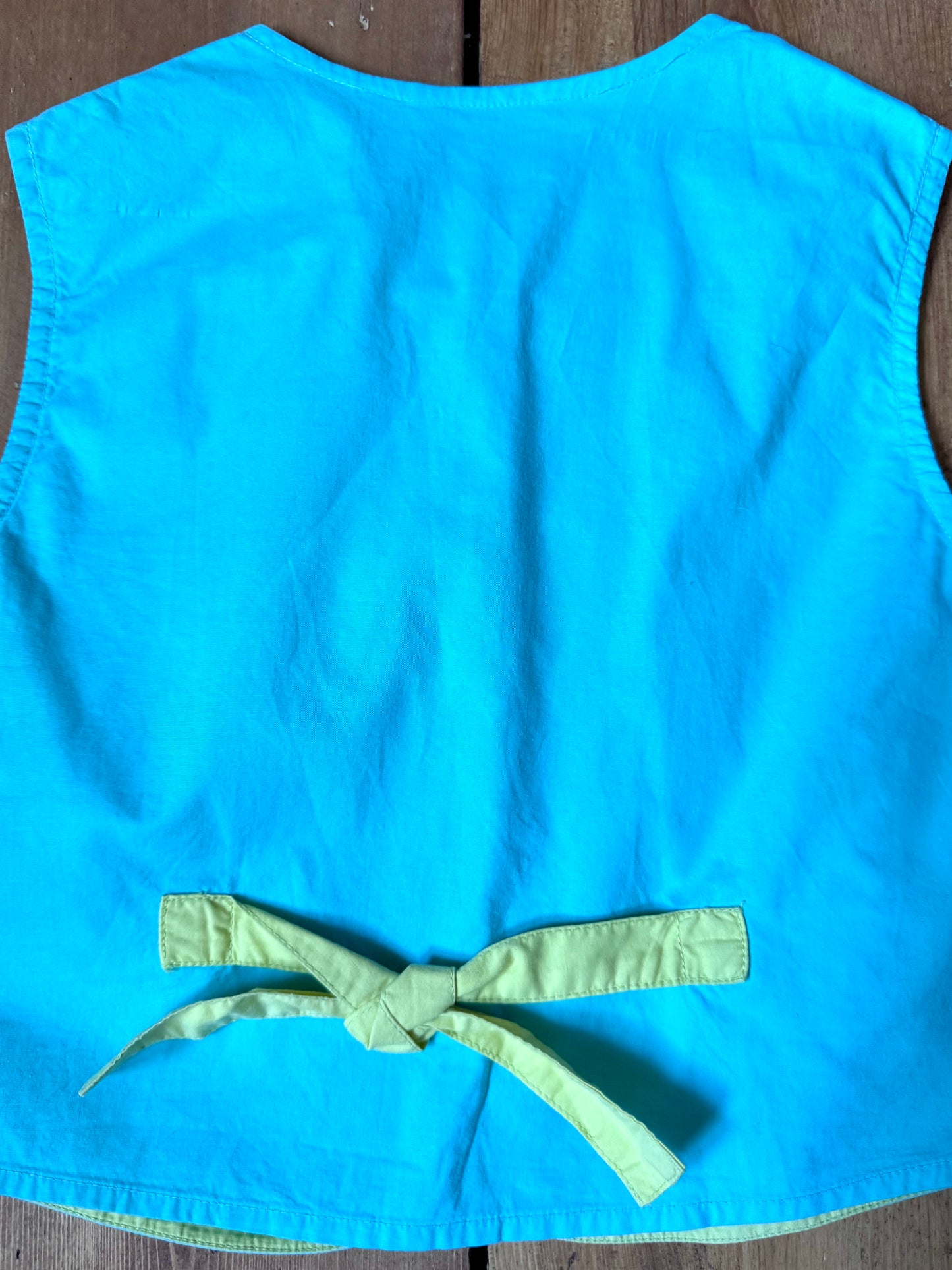 Vintage Y2K Sea Animal Embroidered Waistcoat | 4 Years