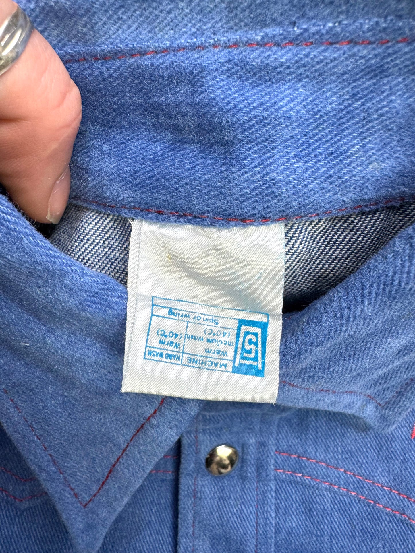 Vintage 70s Kids Matching Denim Set | 8-9 Years