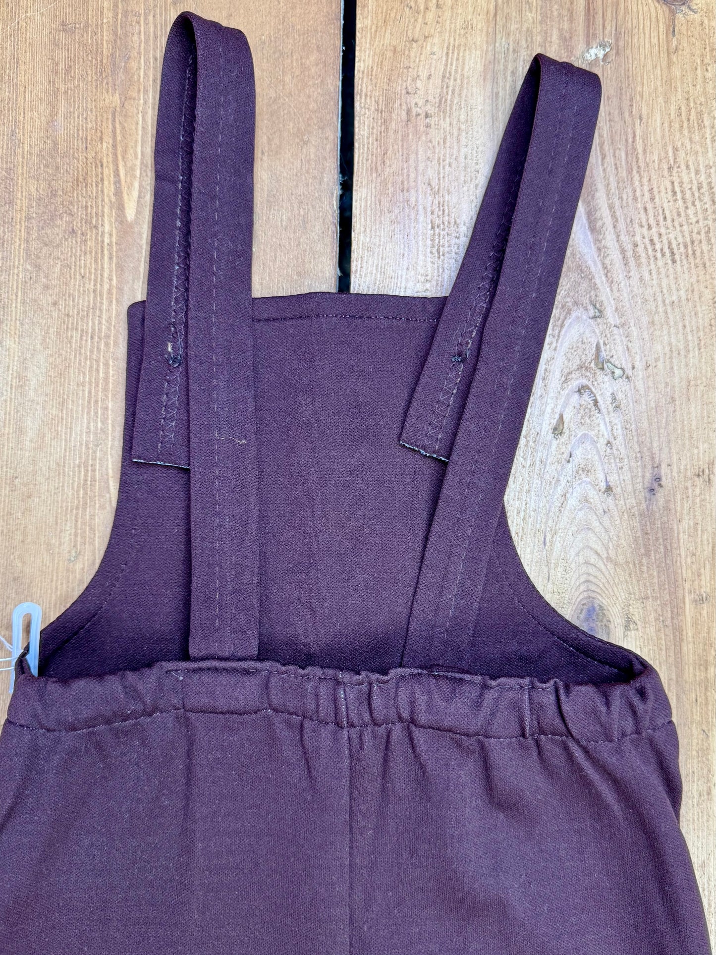 Vintage 70s Cuckoo Brown Horse Dungarees | 2 Years
