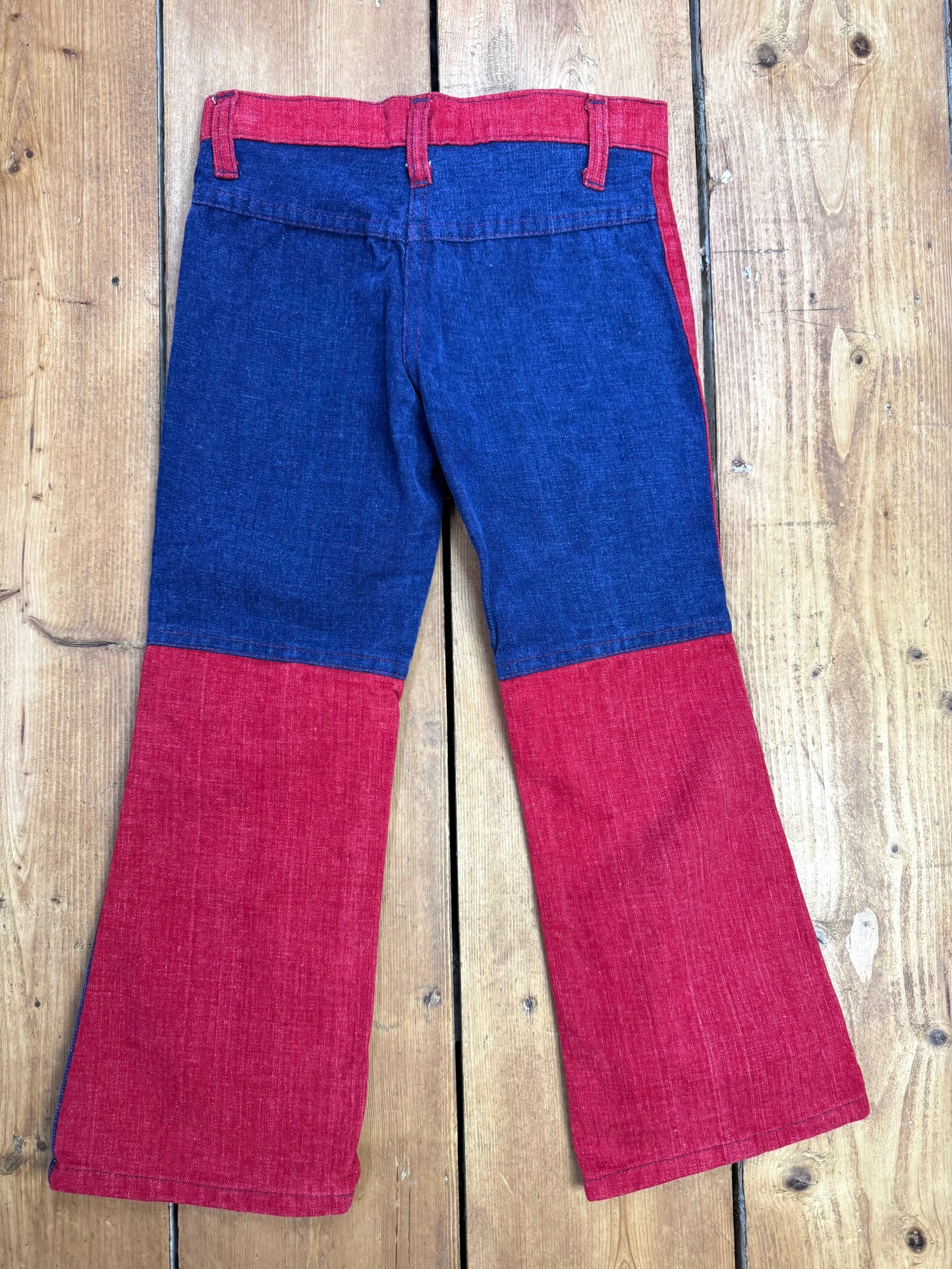 Vintage 70s Cuckoo Two Tone Trousers | 6-7 Years