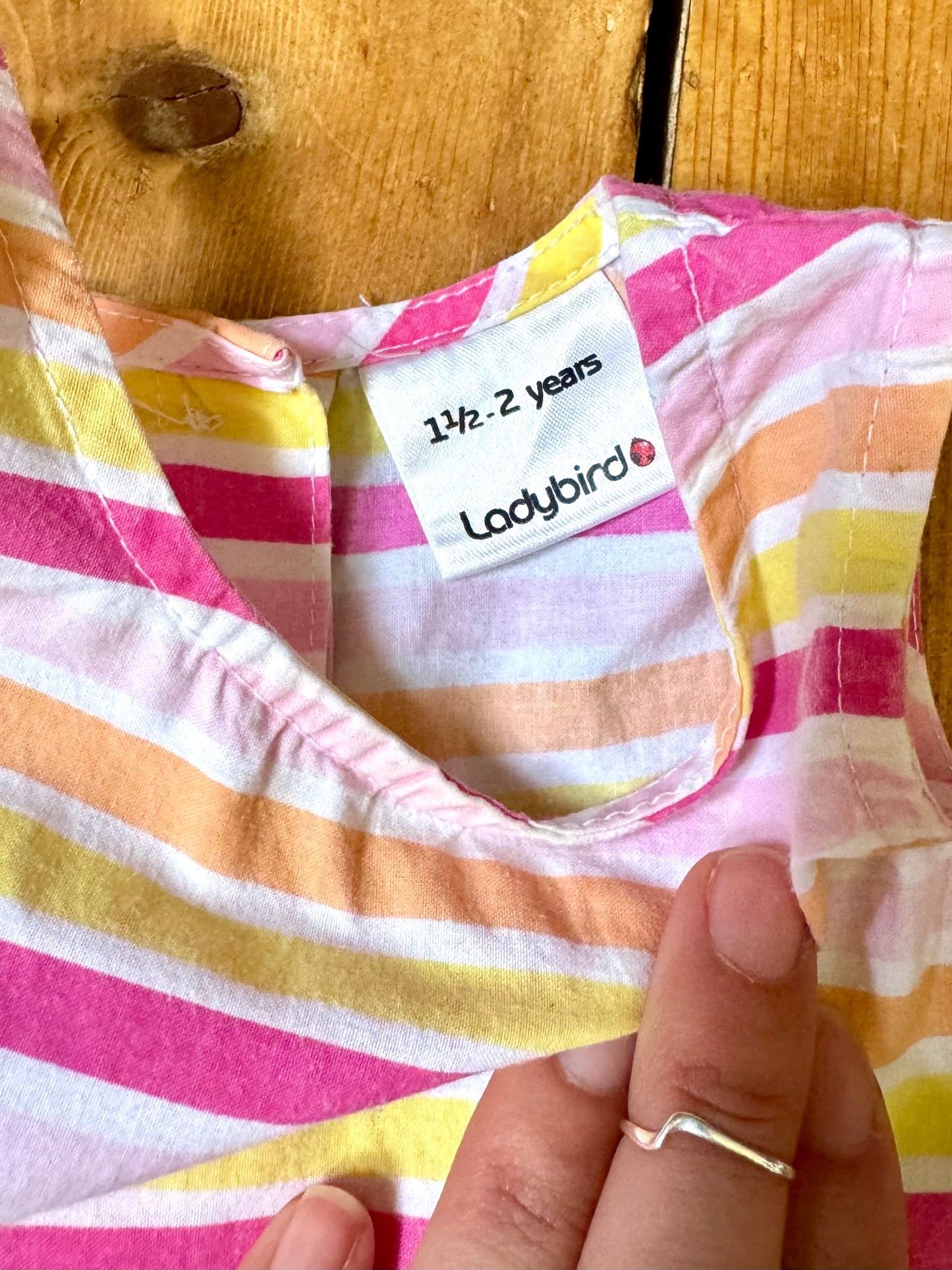 Vintage Ladybird Kids Striped Summer Dress | 1-2 Years
