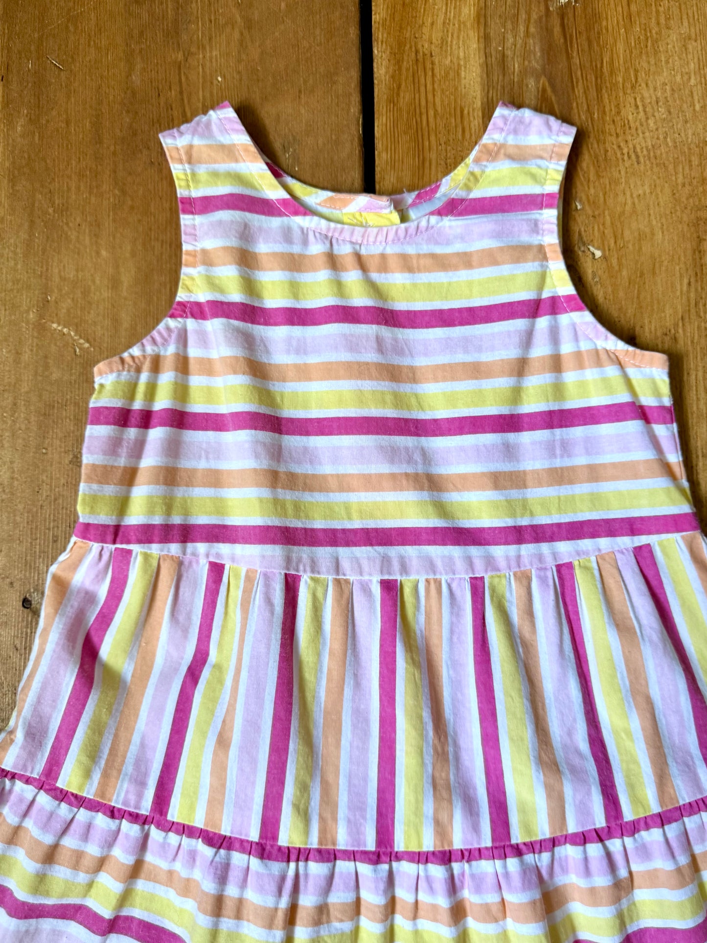 Vintage Ladybird Kids Striped Summer Dress | 1-2 Years