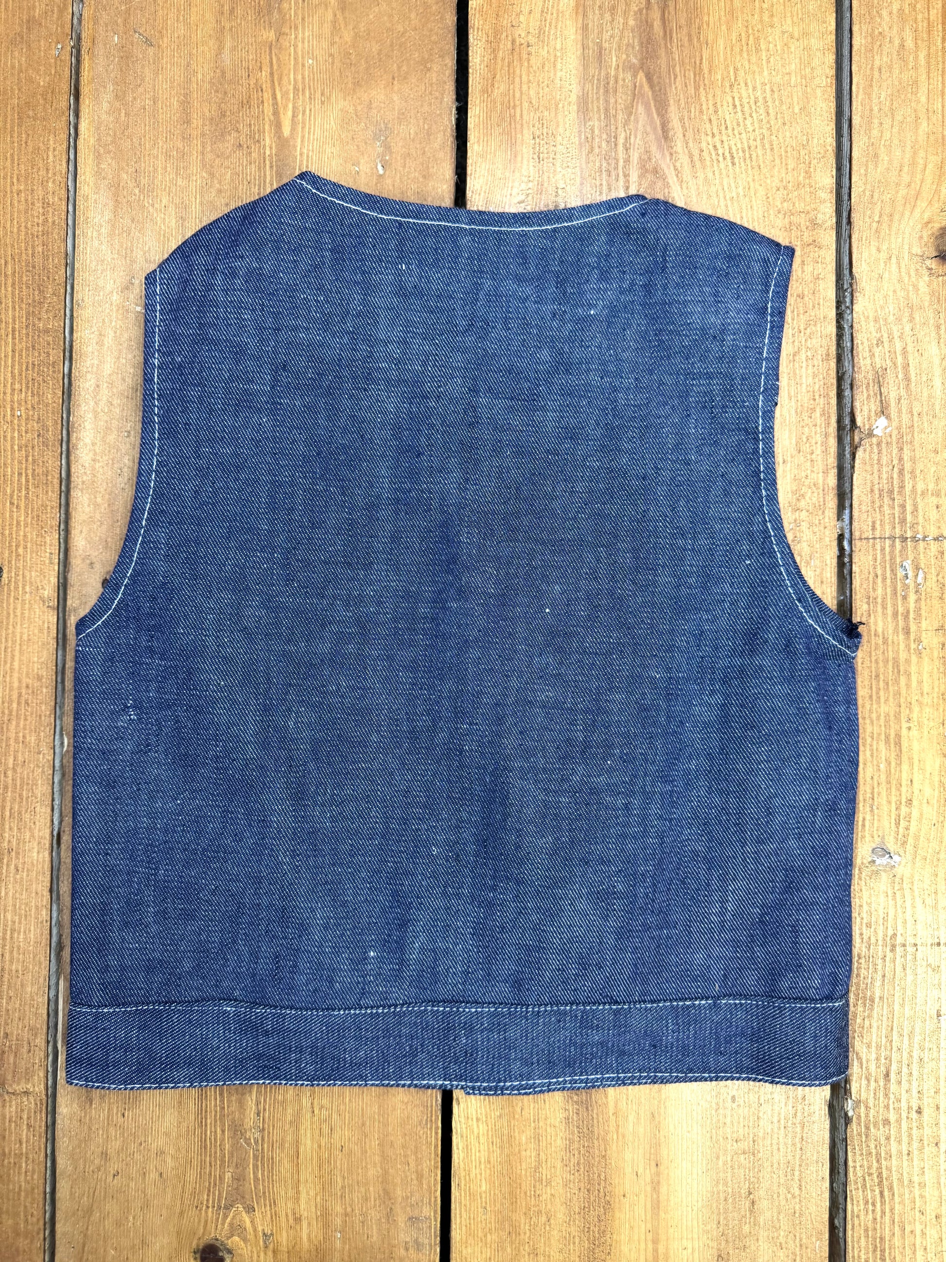 Vintage 70s kids denim cowgirl vest. Handpicked for Bee Tiny kids vintage.