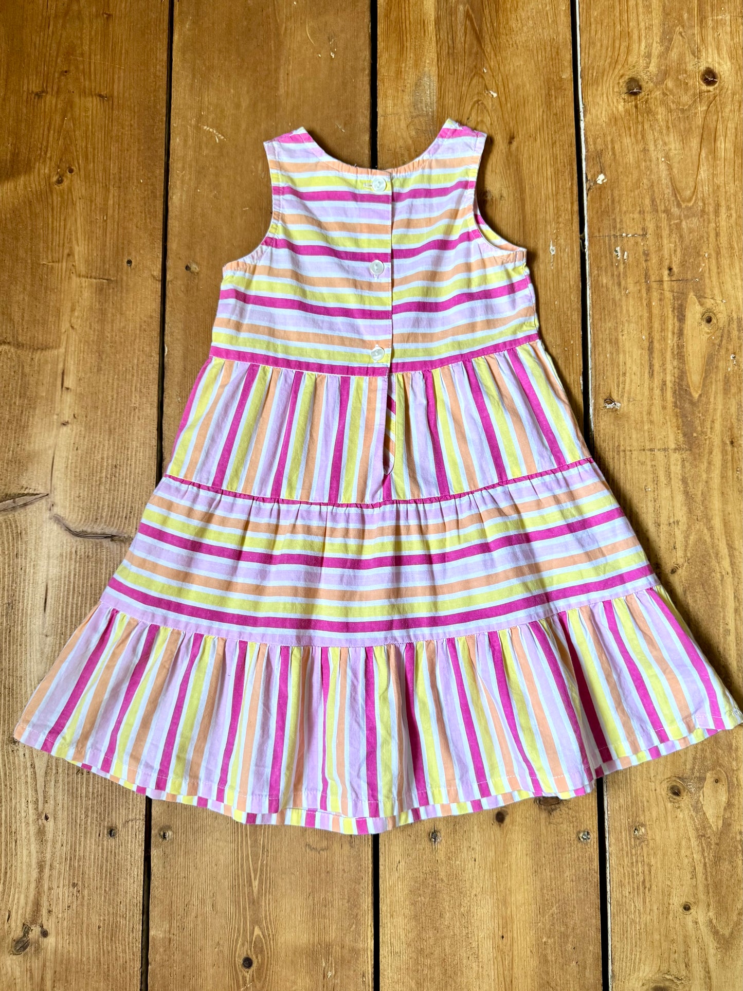 Vintage Ladybird Kids Striped Summer Dress | 1-2 Years