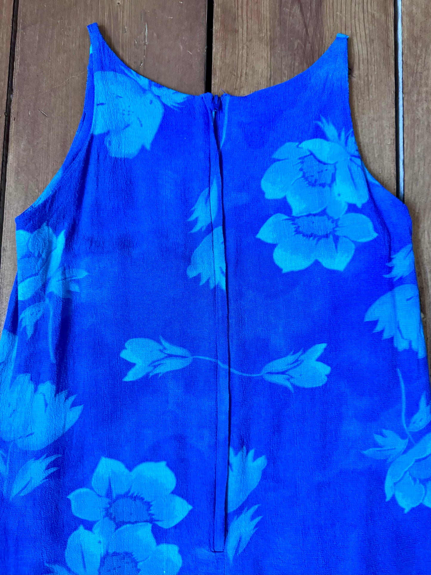 90s Debenhams Blue Summer Dress | 10 Years