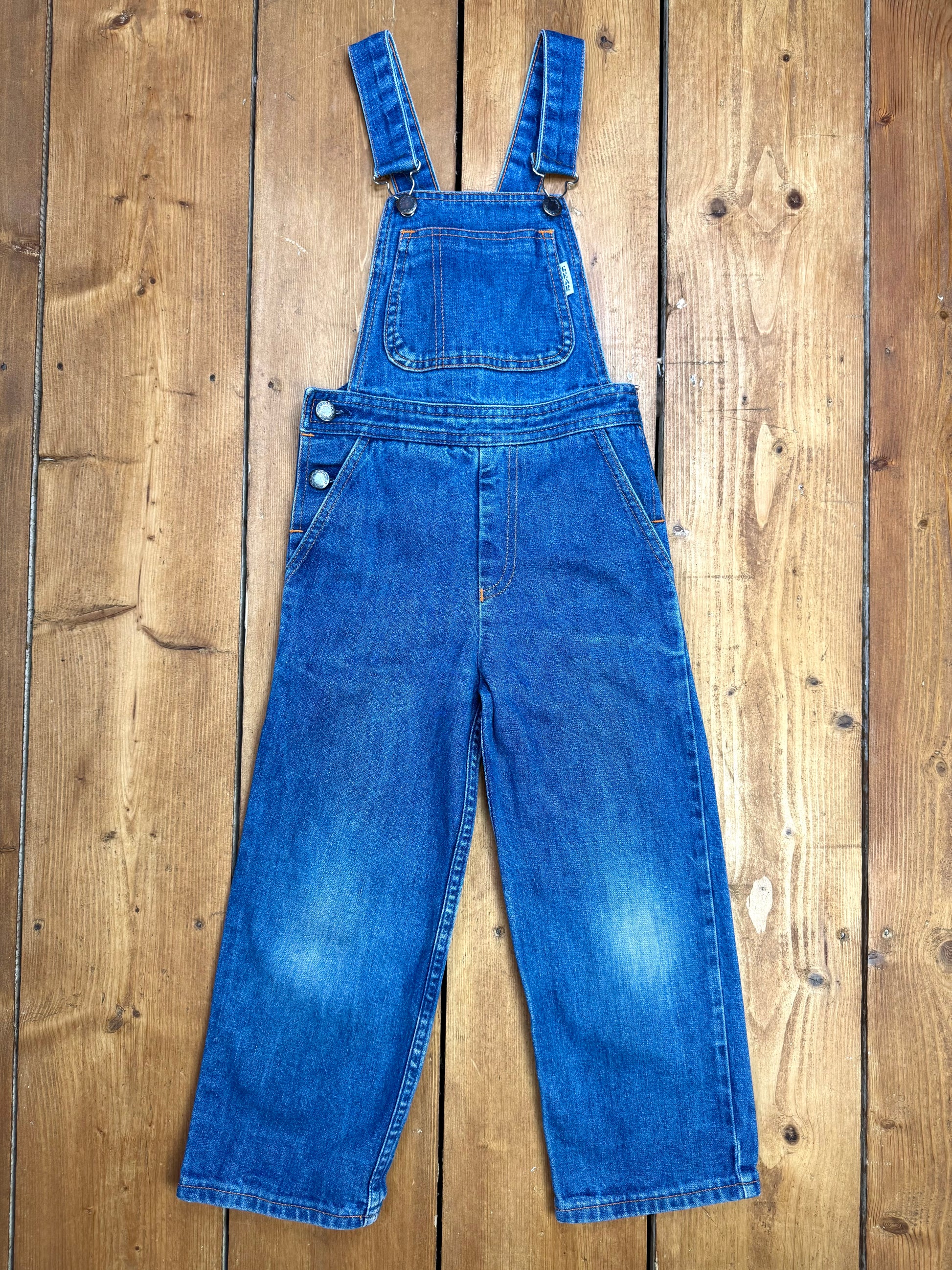 Vintage 80s St.Michael denim dungarees age 5 years. Handpicked for Bee Tiny kids vintage.