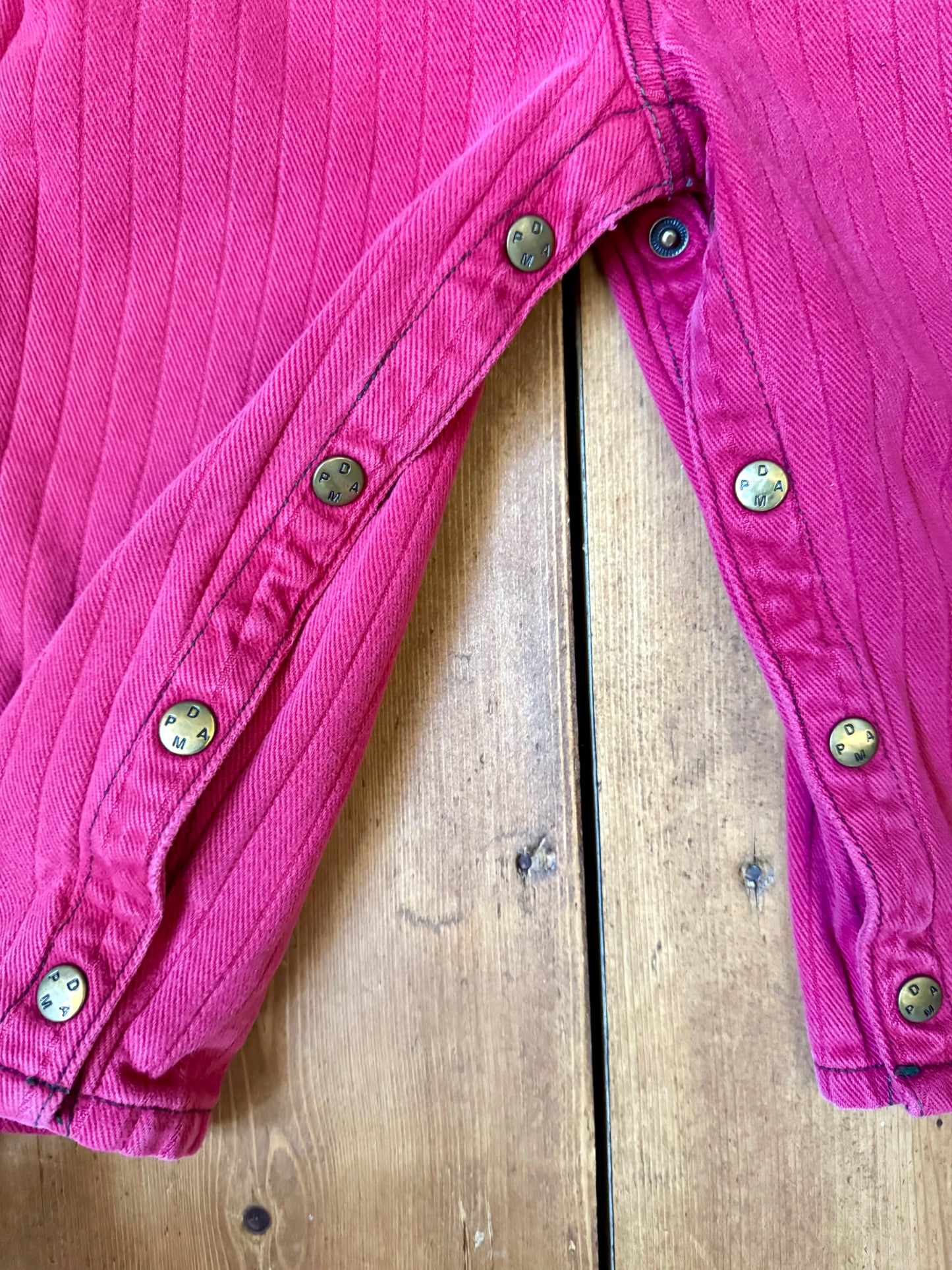 Vintage DPAM Raspberry Red Dungarees | 1-2 Years