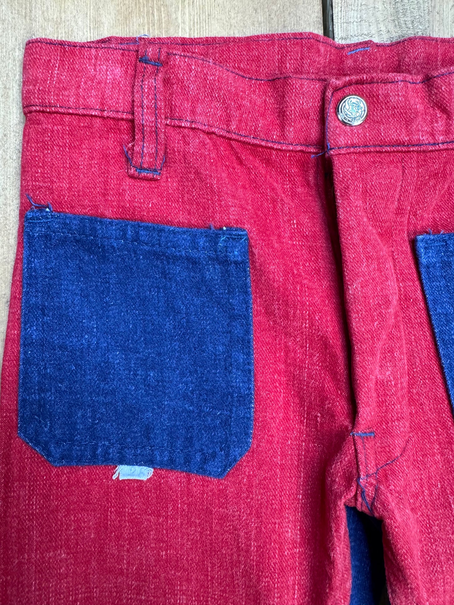 Vintage 70s Cuckoo Two Tone Trousers | 6-7 Years