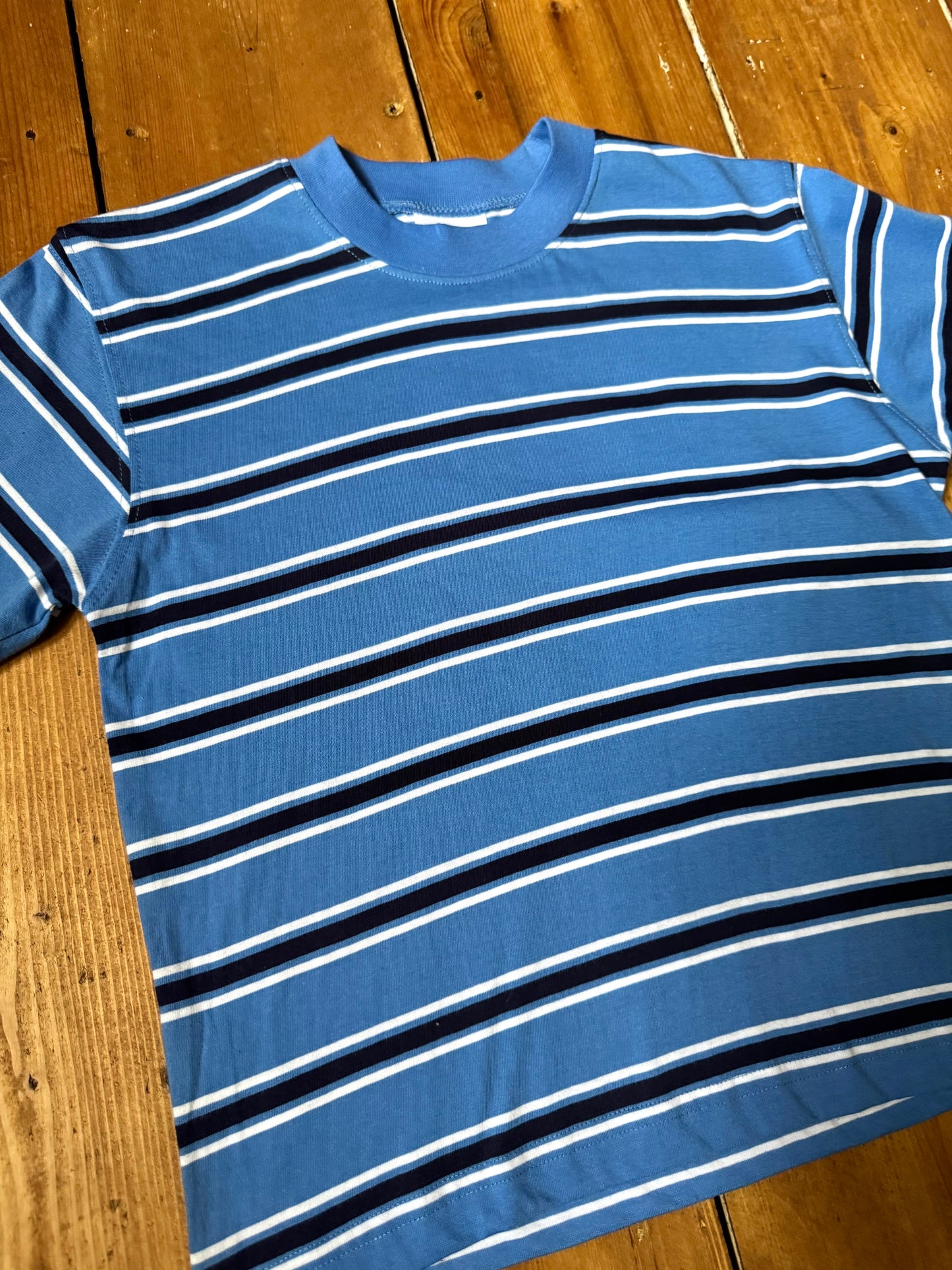 Vintage Striped Blue T-Shirt | 8-9 Years