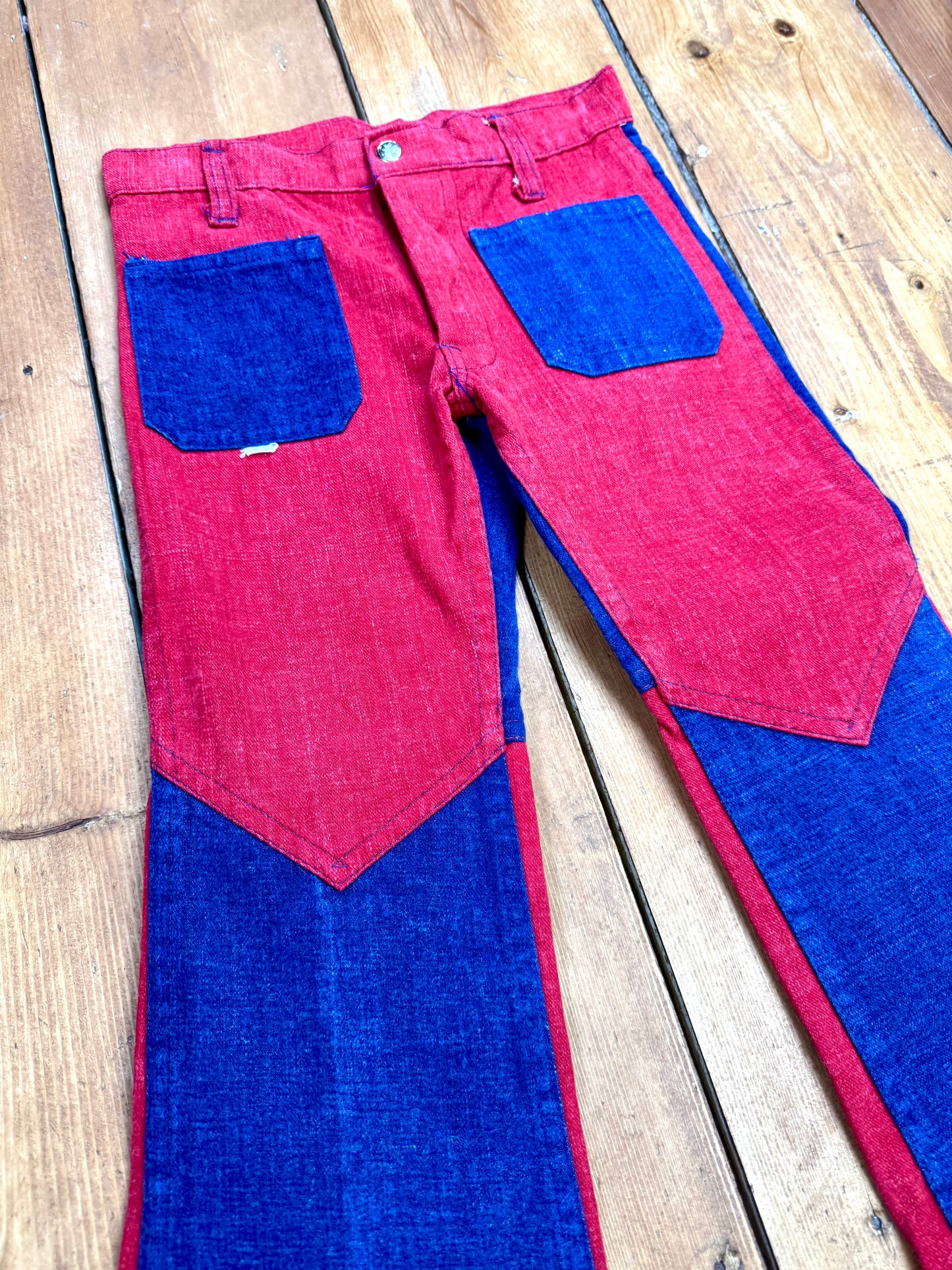 Vintage 70s Cuckoo Two Tone Trousers | 6-7 Years