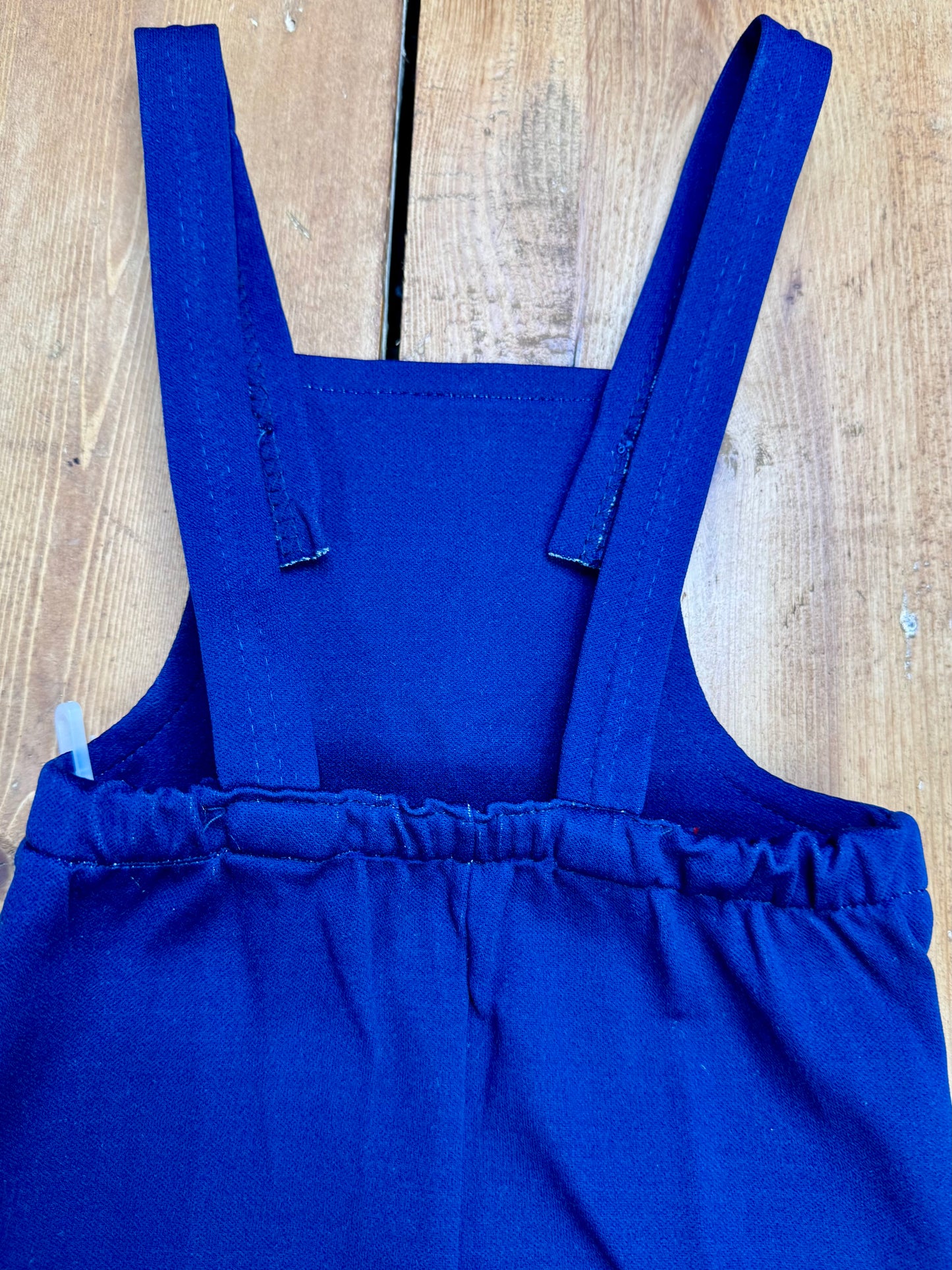Vintage 70s Cuckoo Blue Horse Dungarees | 2 Years