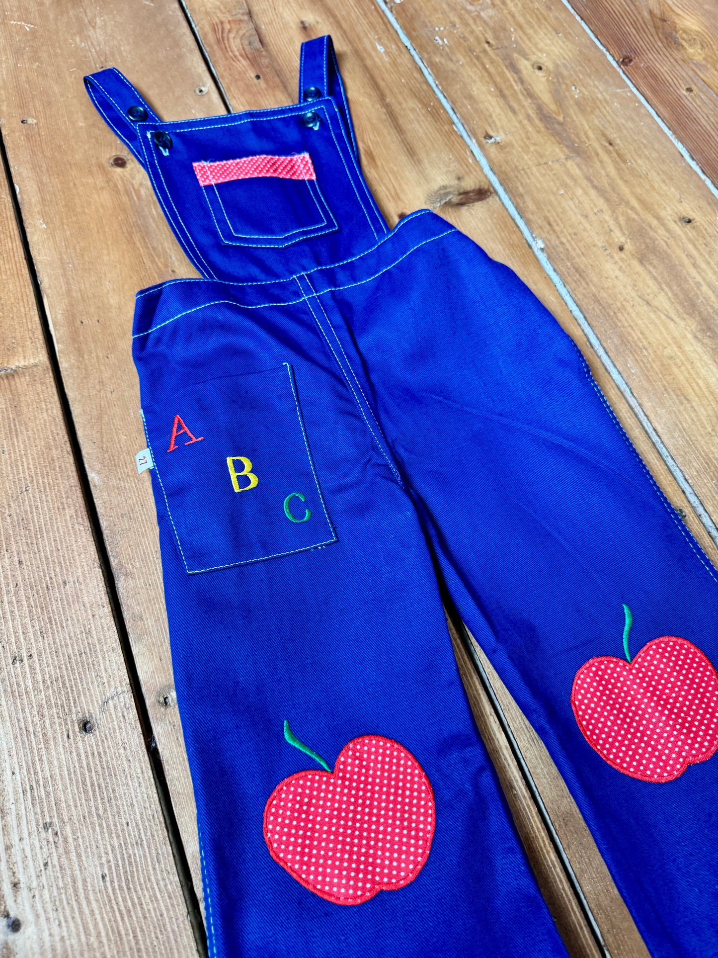Vintage 70s Cuckoo ABC Dungarees | 1 Year
