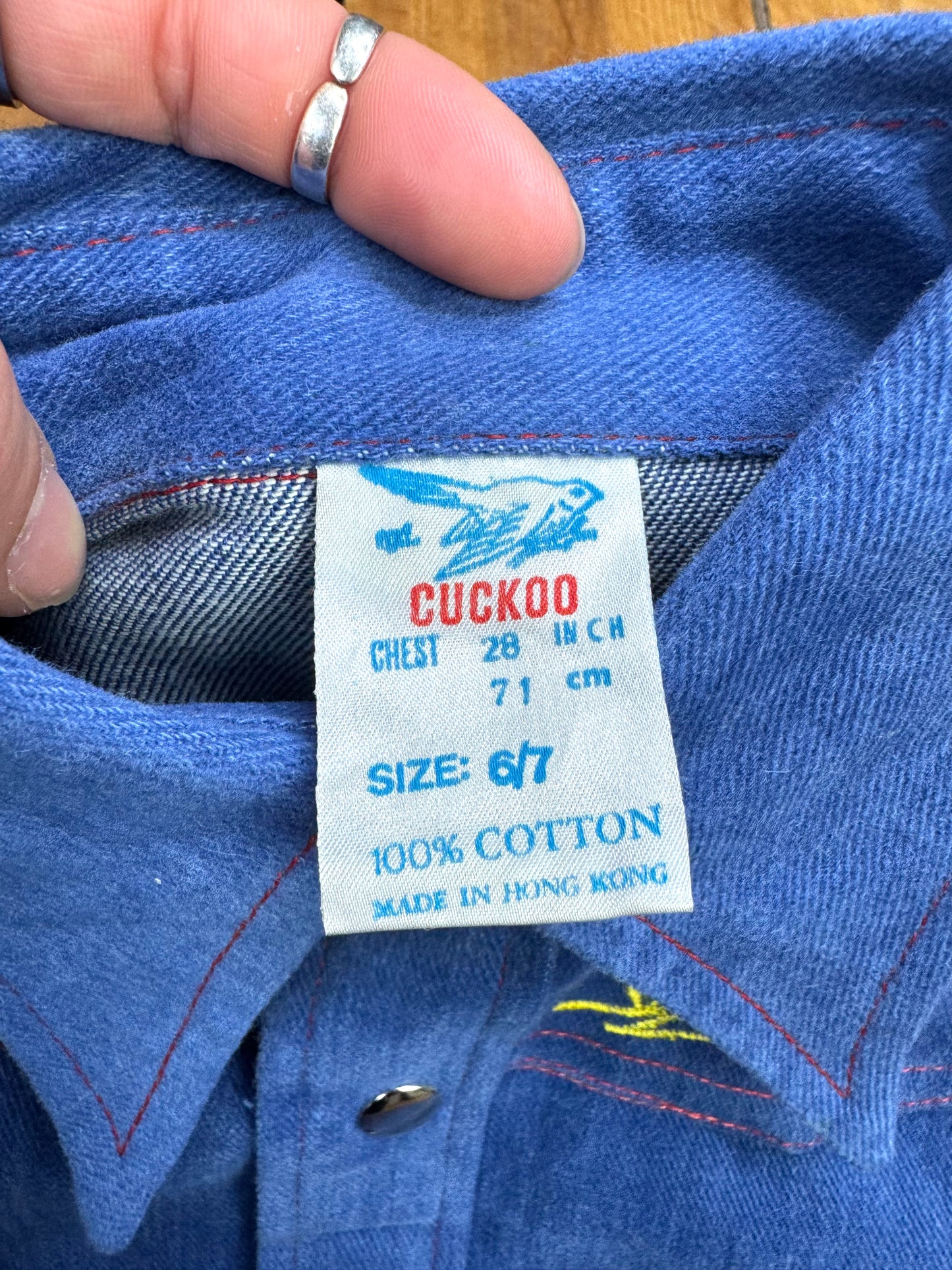 Vintage 70s Kids Matching Denim Set | 6-7 Years