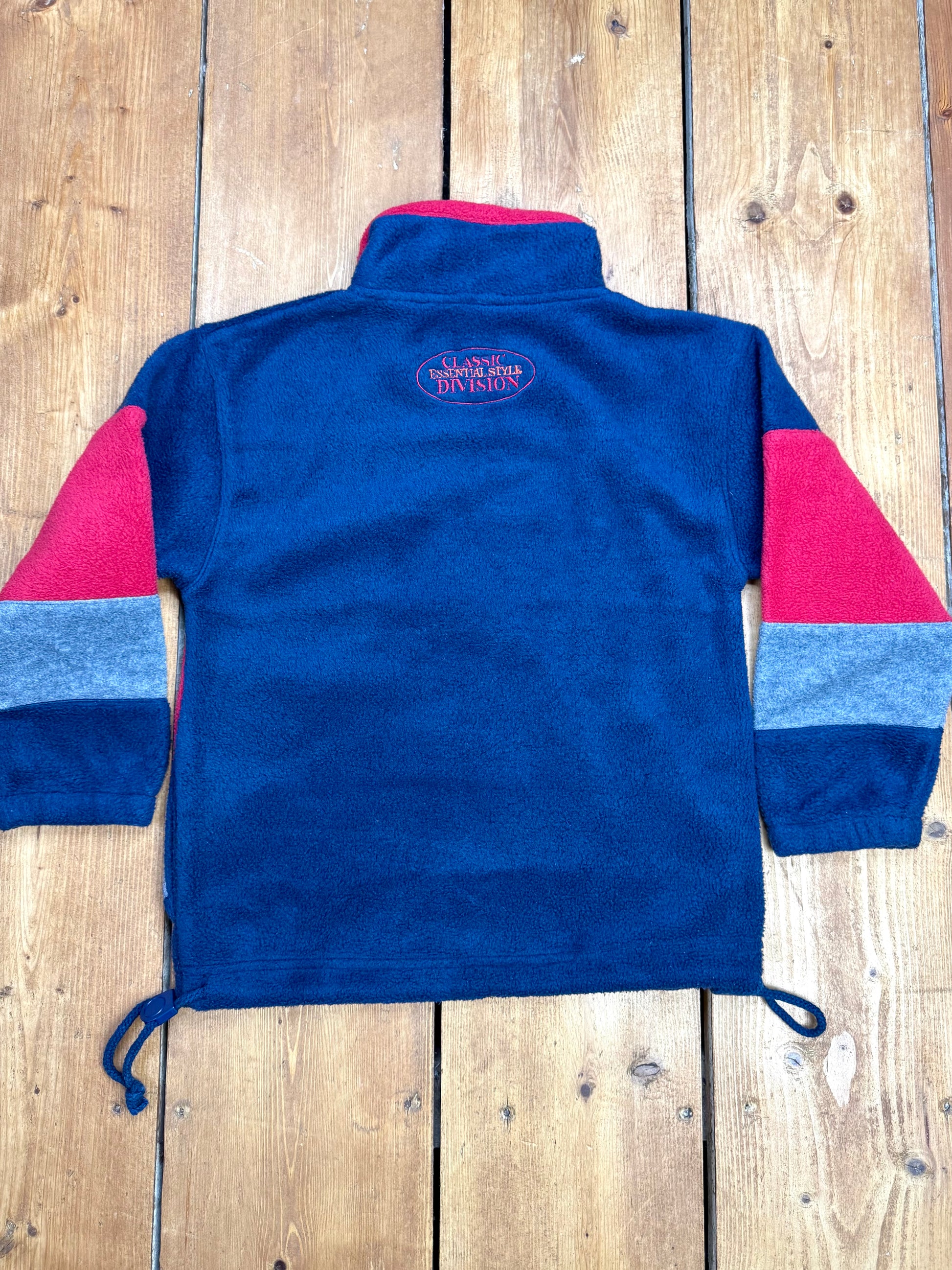 Vintage BHS 90s colourblock striped kids fleece. Age 4 years. Handpicked for Bee Tiny kids vintage.