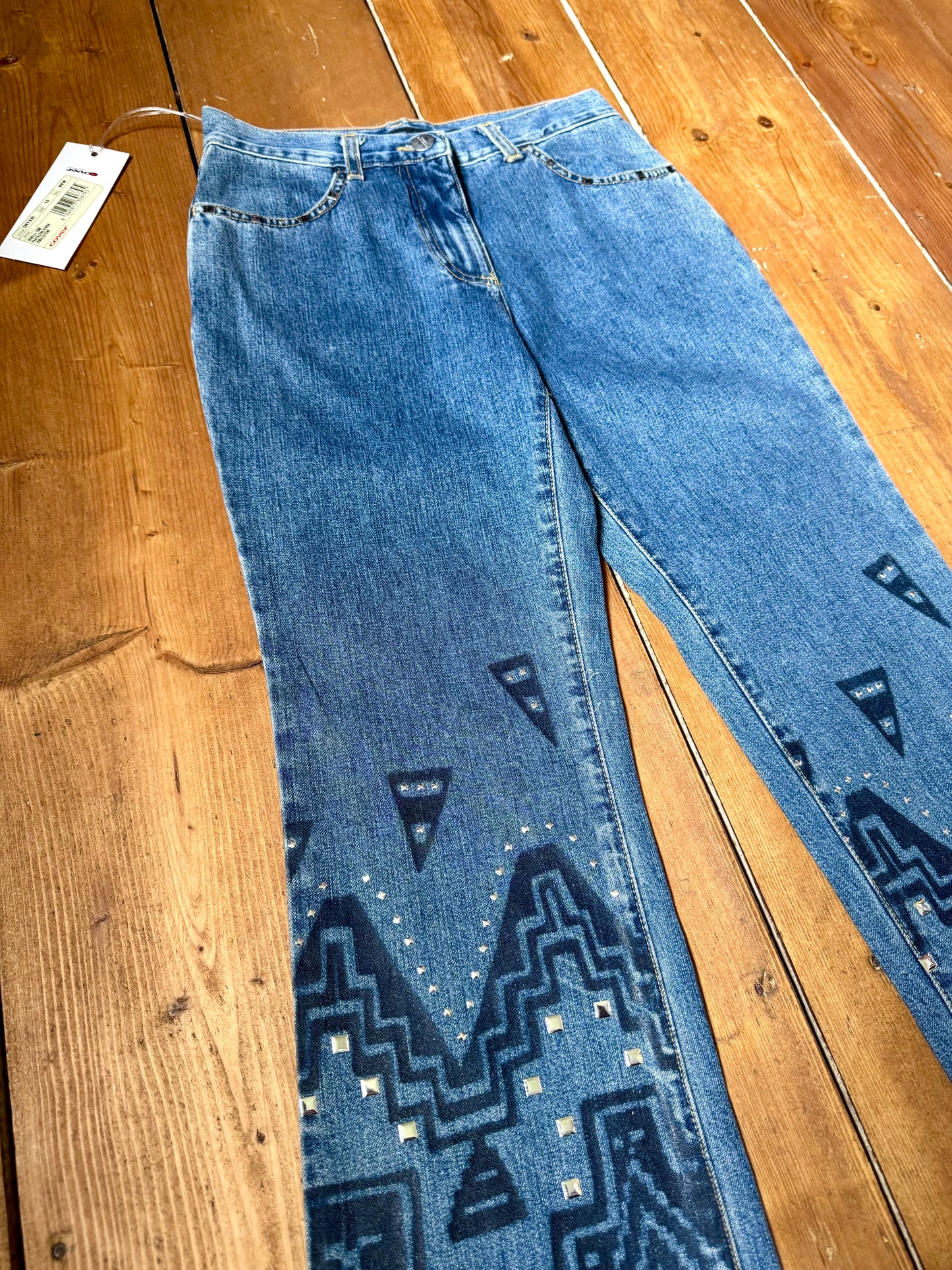 Vintage Italian Y2K Cover Jeans deadstock girls denim jeans. New kids vintage. Handpicked for Bee Tiny kids vintage.