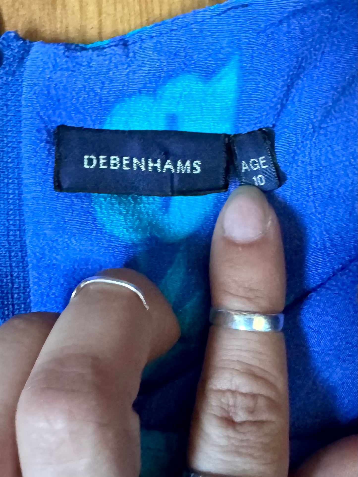 90s Debenhams Blue Summer Dress | 10 Years