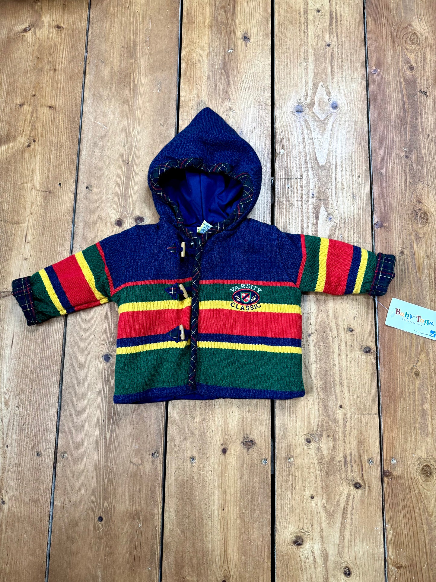 Vintage Baby Togs Varsity Classic Knit Set | 3-6 Months
