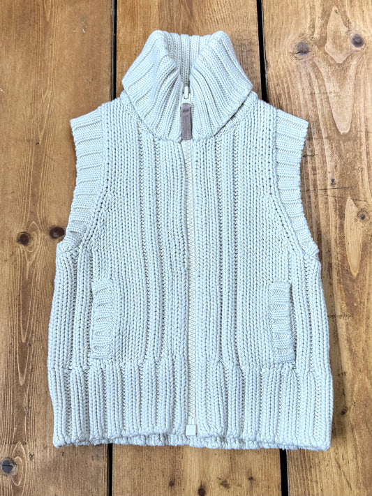 Vintage Y2K cream kids knitted gilet handpicked for Bee Tiny