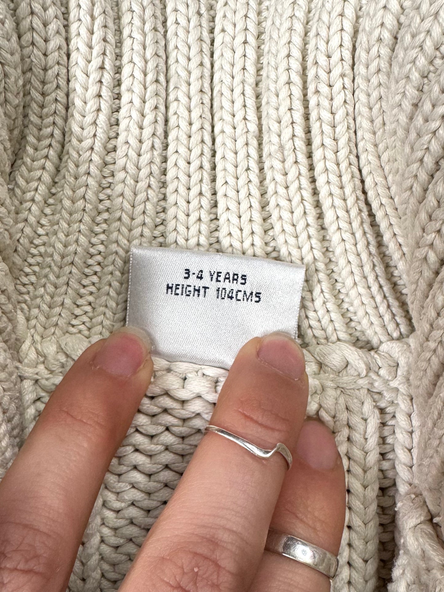 Vintage Next Chunky Knit Gilet | 3–4 Years